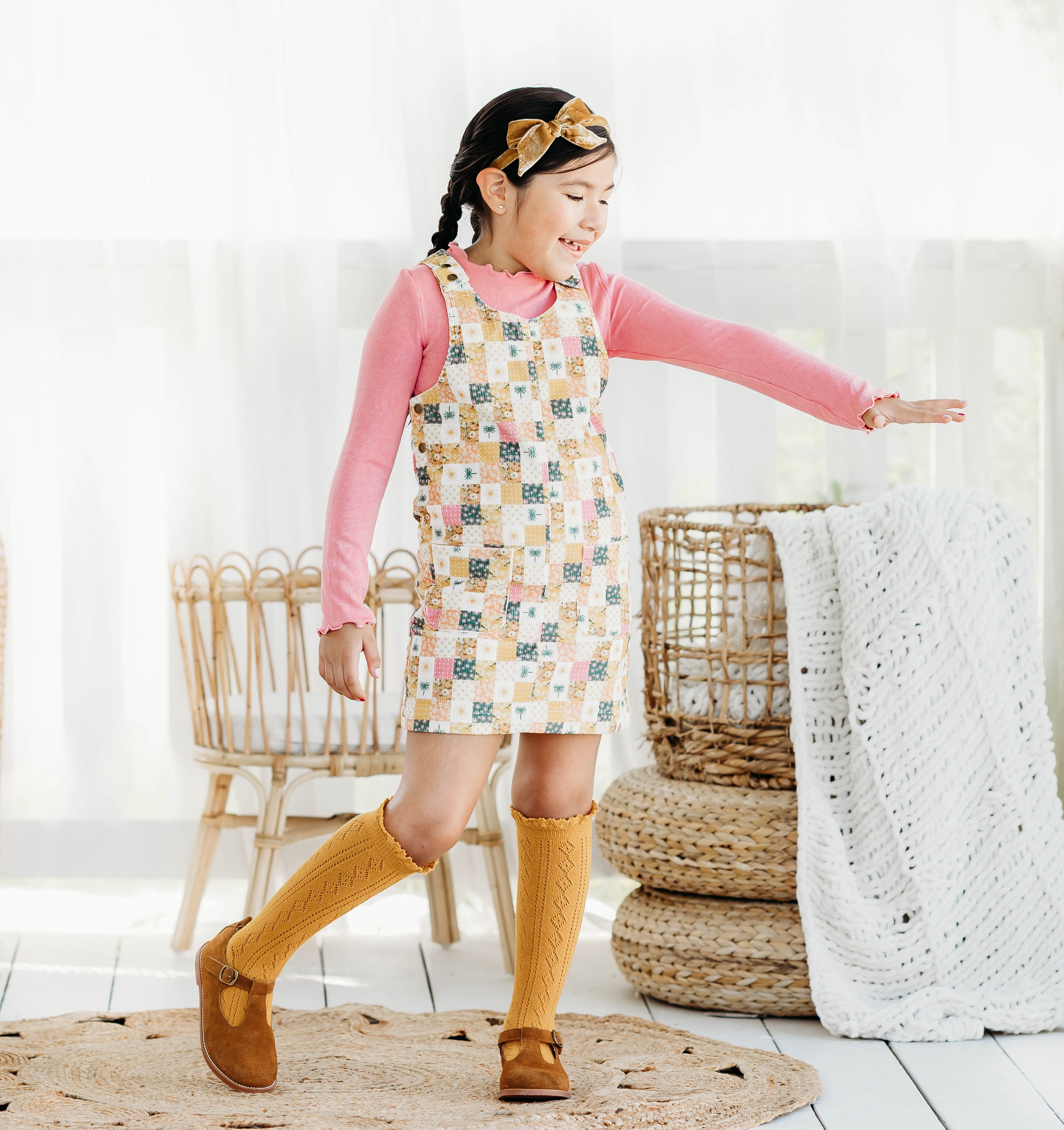 Parker Corduroy Jumper Set - Patchwork Picnic