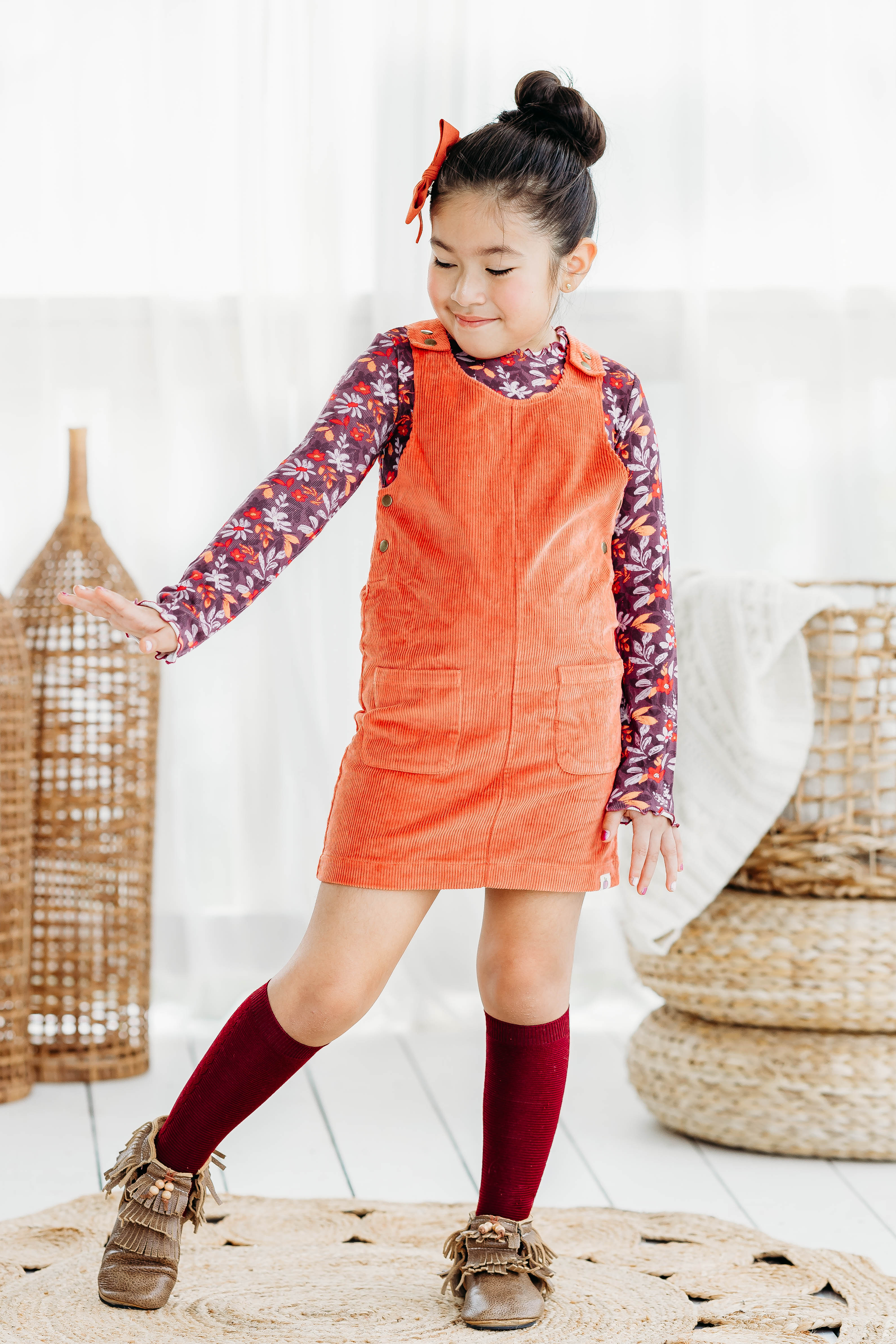 Girls corduroy jumper best sale