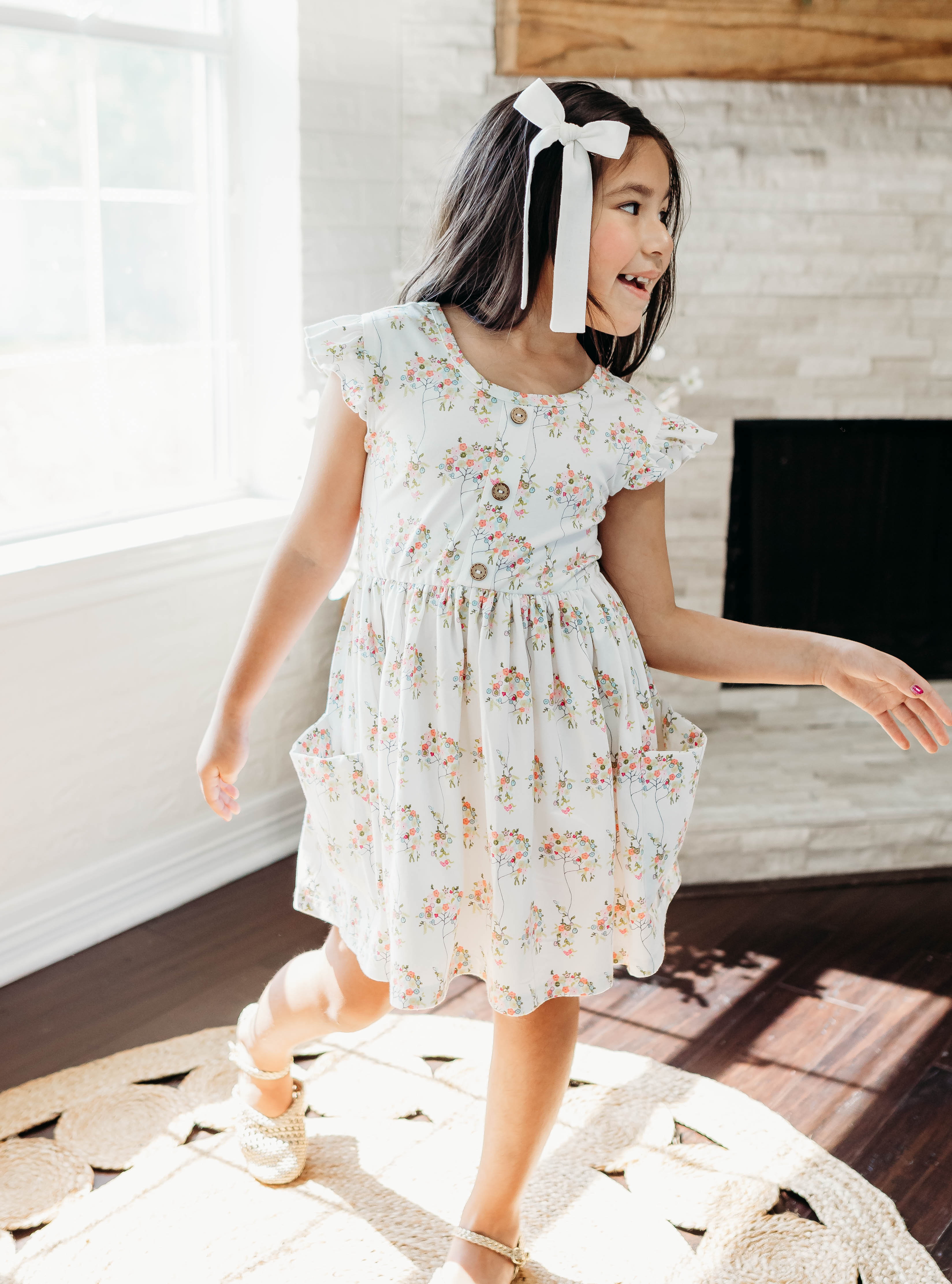 Penelope Knit Dress - Bitty Blooms