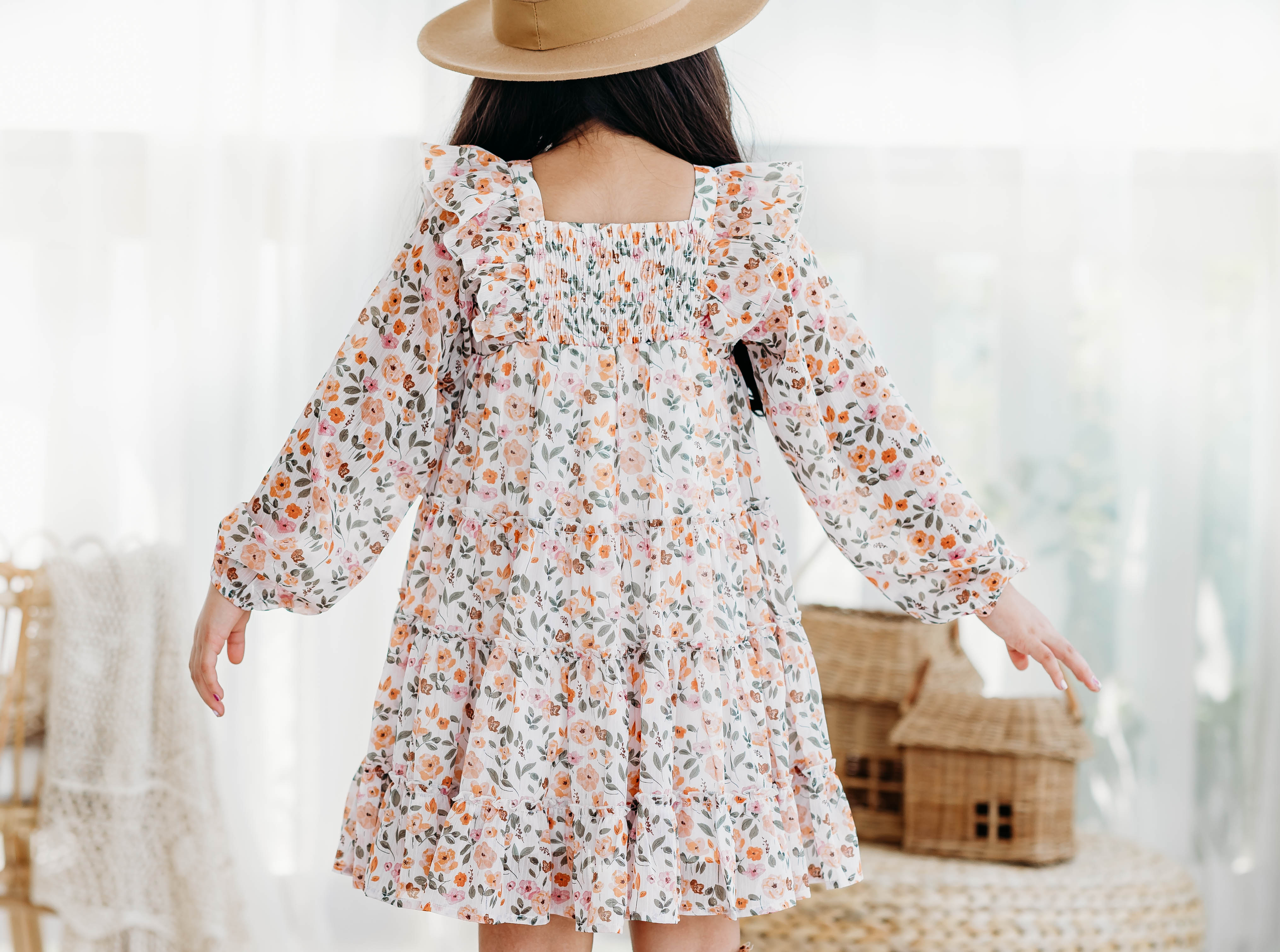 Brielle Shimmer Dress - Harvest Bloom