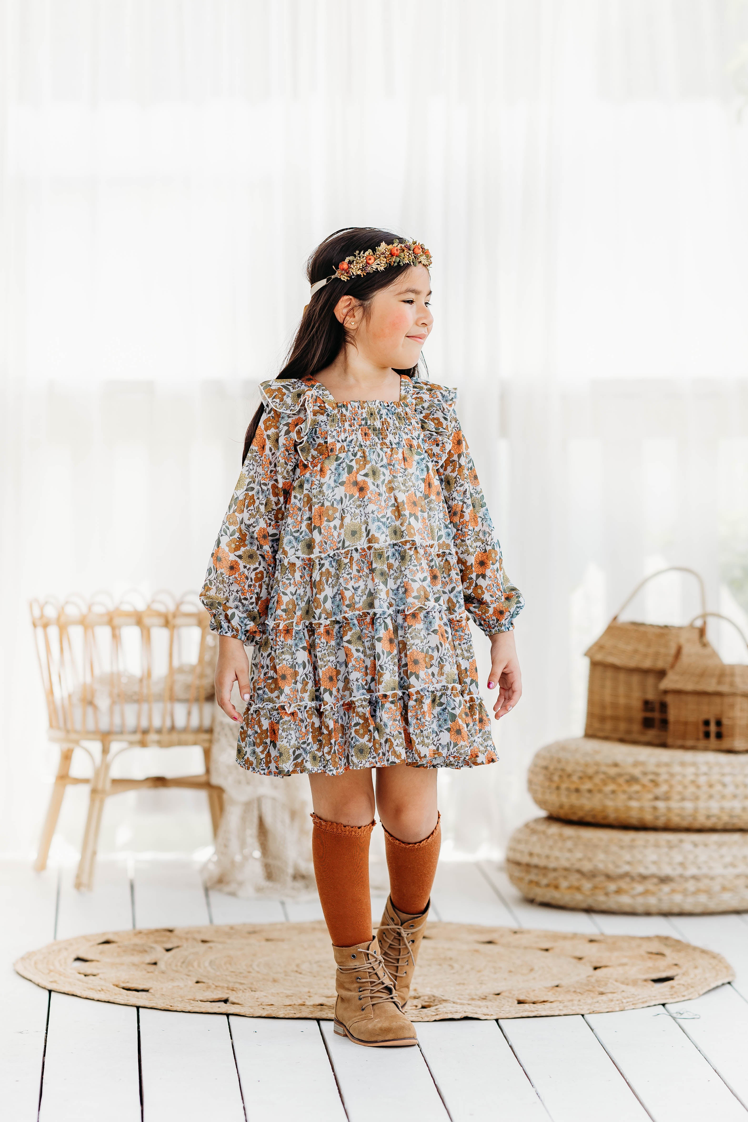 Brielle Shimmer Dress - Marigold Meadow