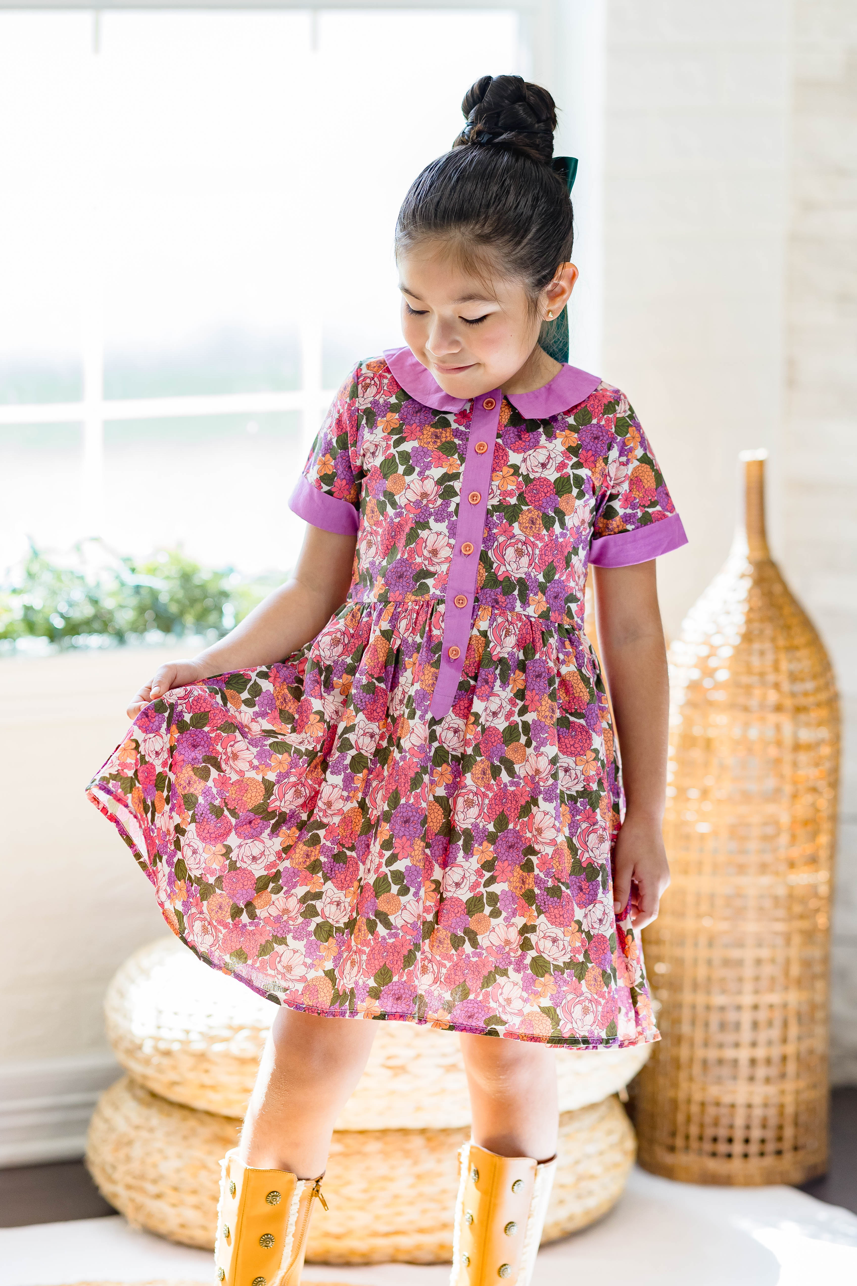 Ruby Mae Dress - Rustic Rose