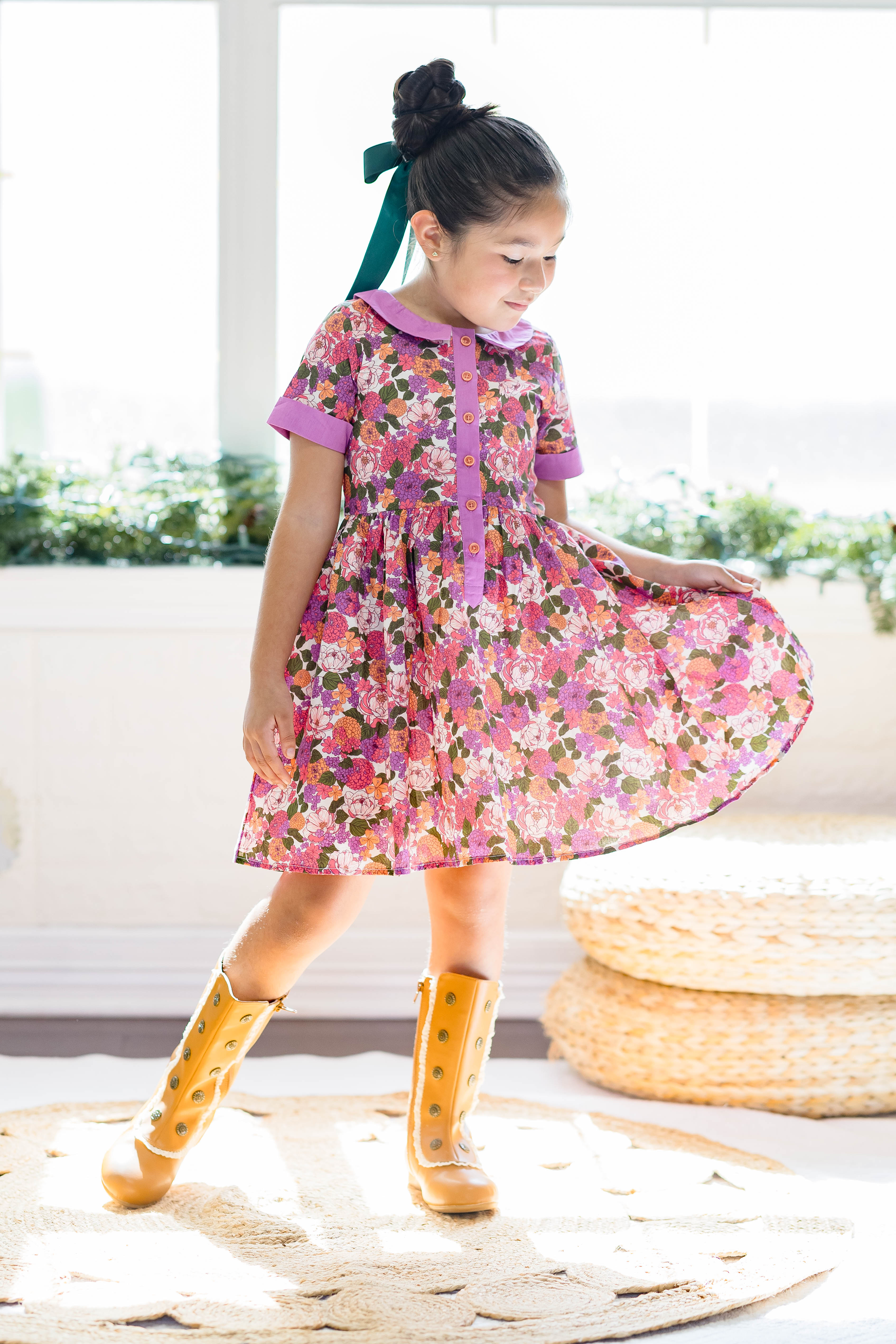 Ruby Mae Dress - Rustic Rose