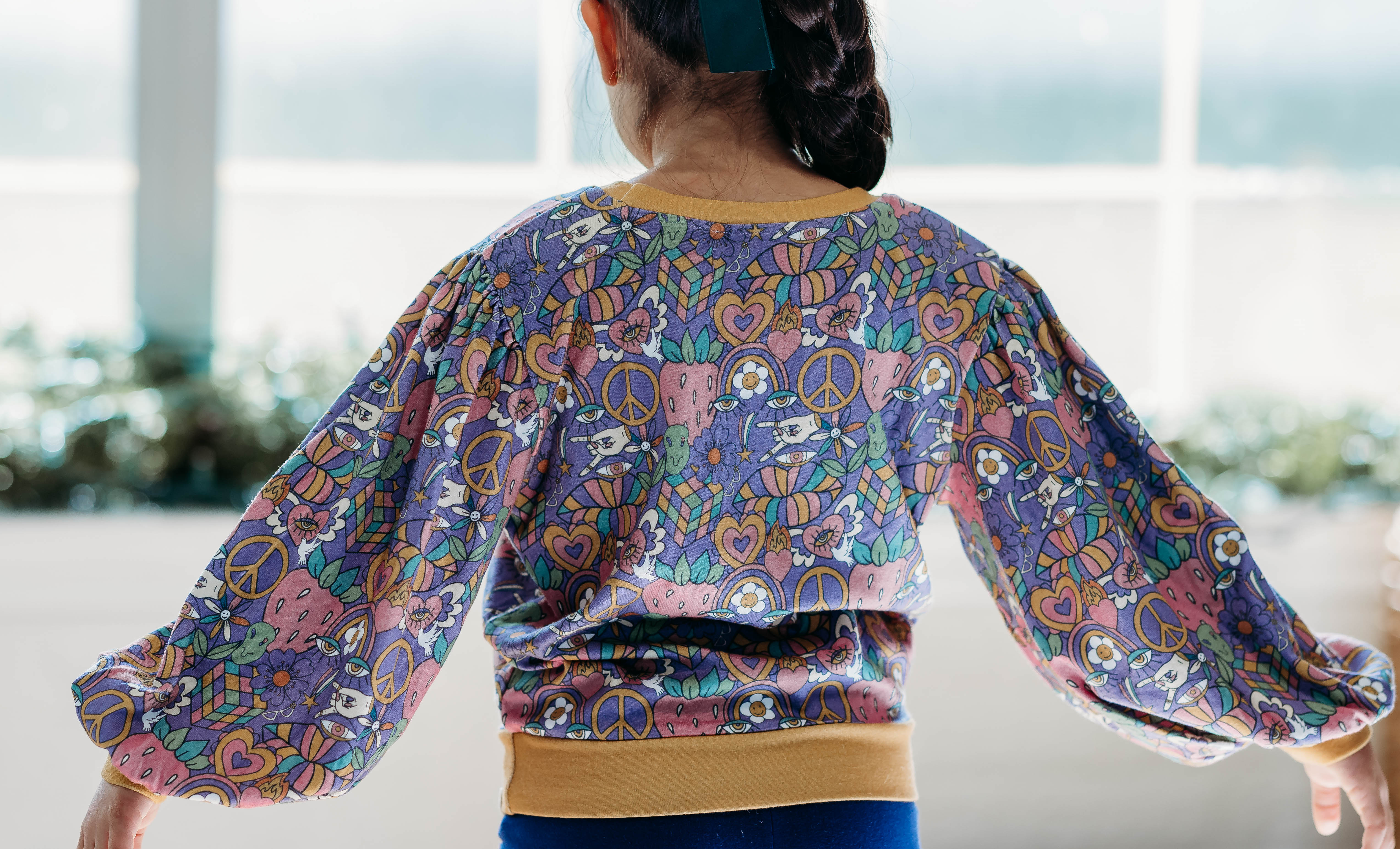 Opal Puff Sleeve Sweater - Funky Fizz