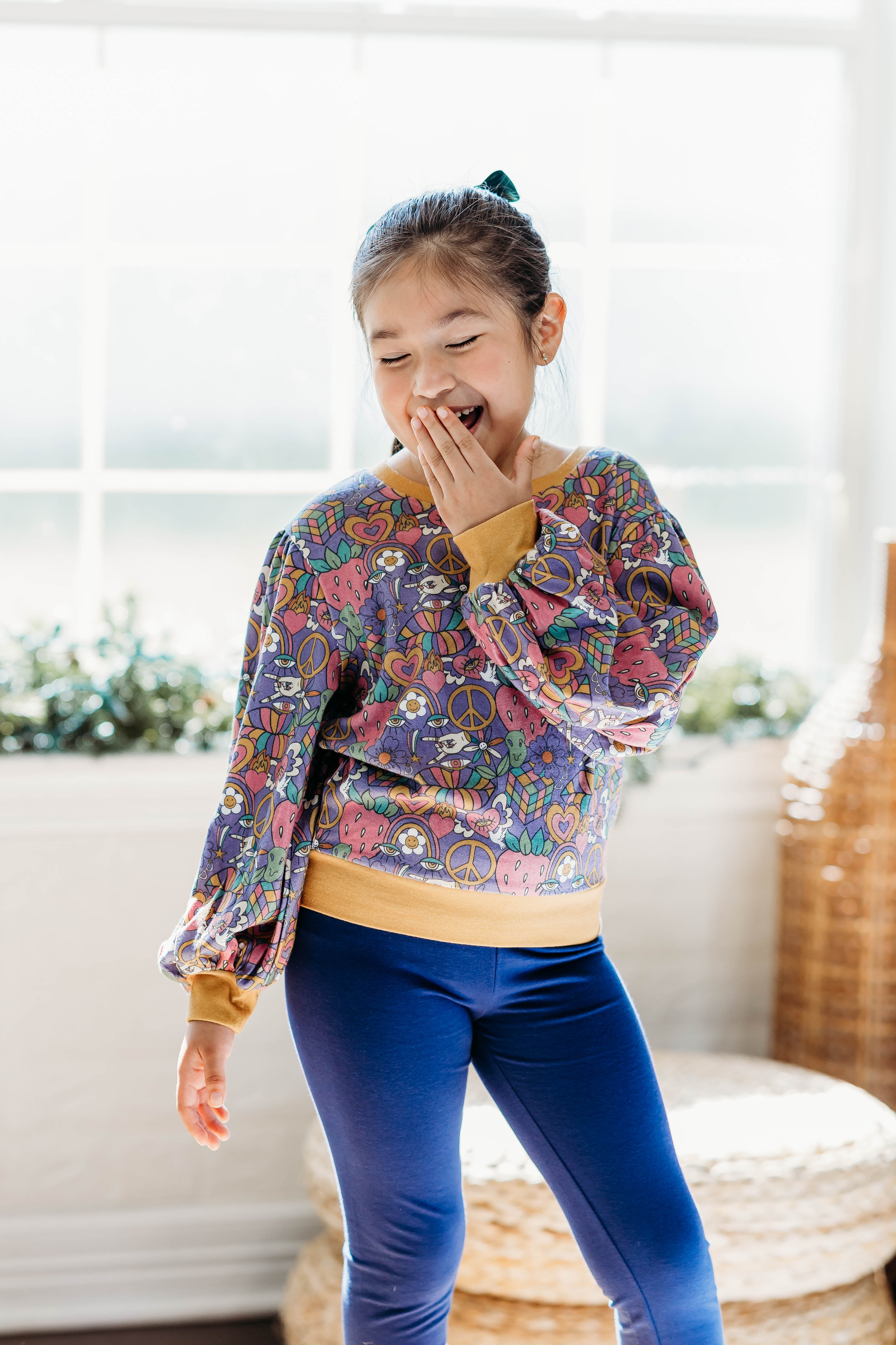 Opal Puff Sleeve Sweater - Funky Fizz