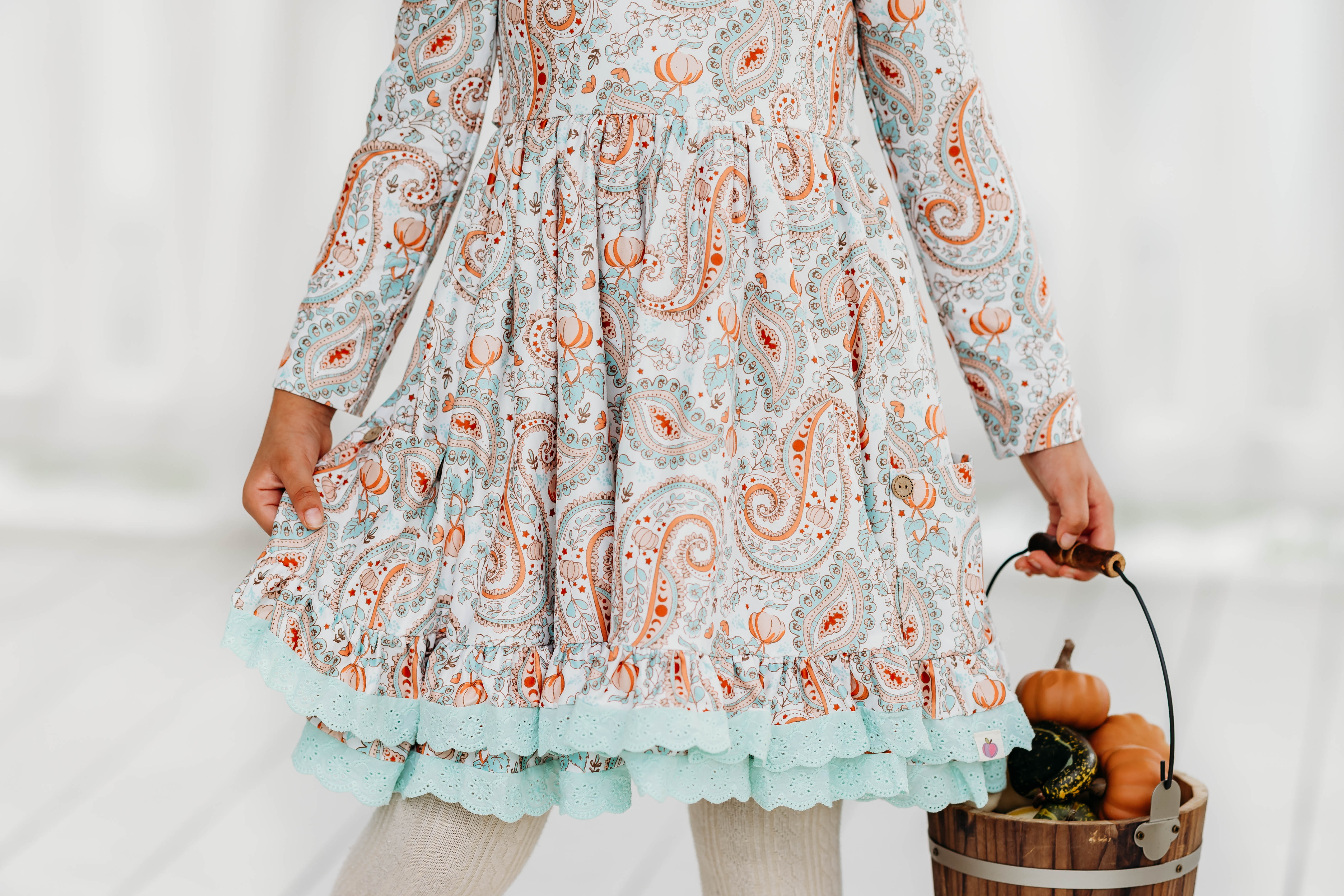 Myra Knit Dress -Paisley Pumpkin Delight