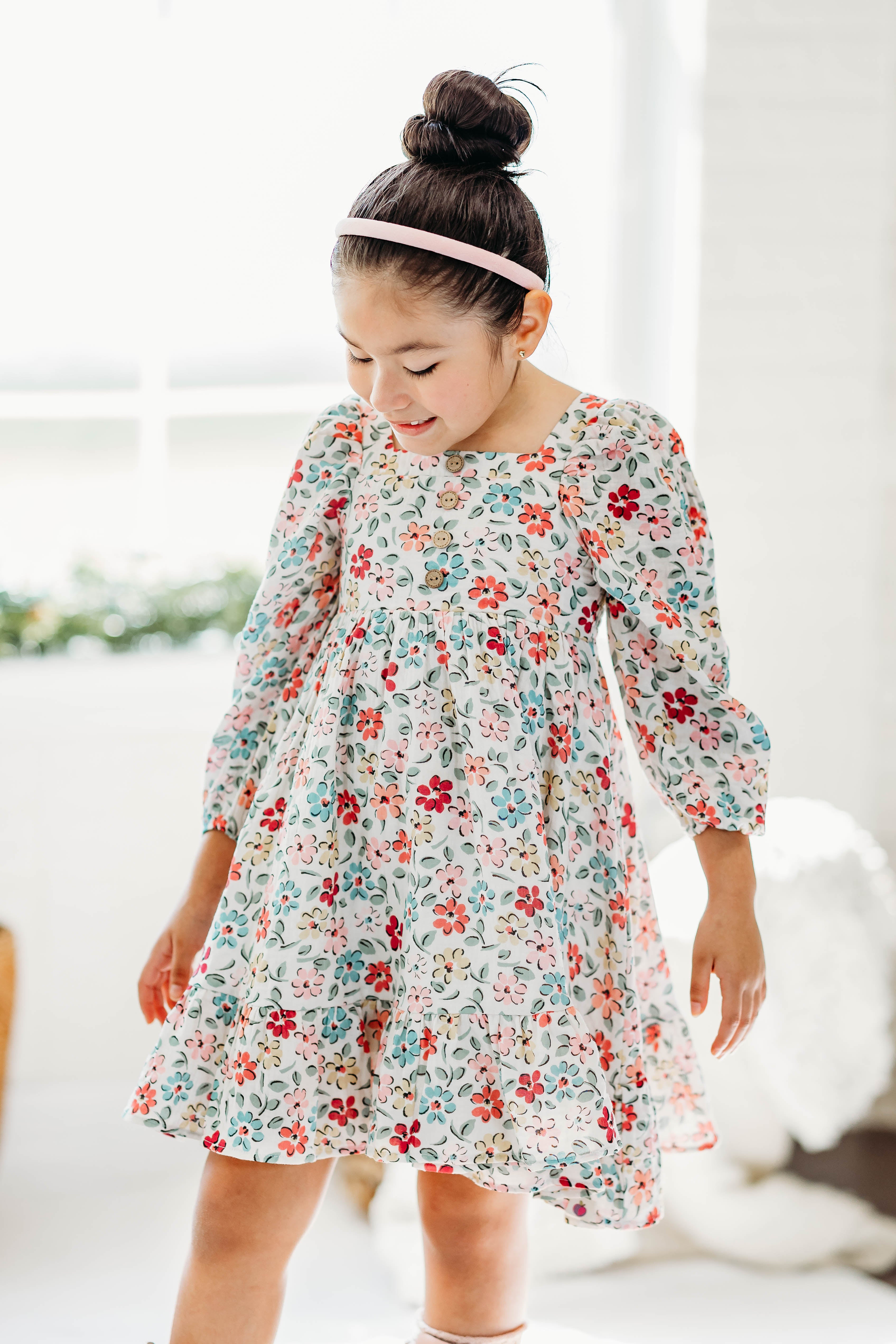 Puff Sleeve Gauze Dress - Acorn Adventure