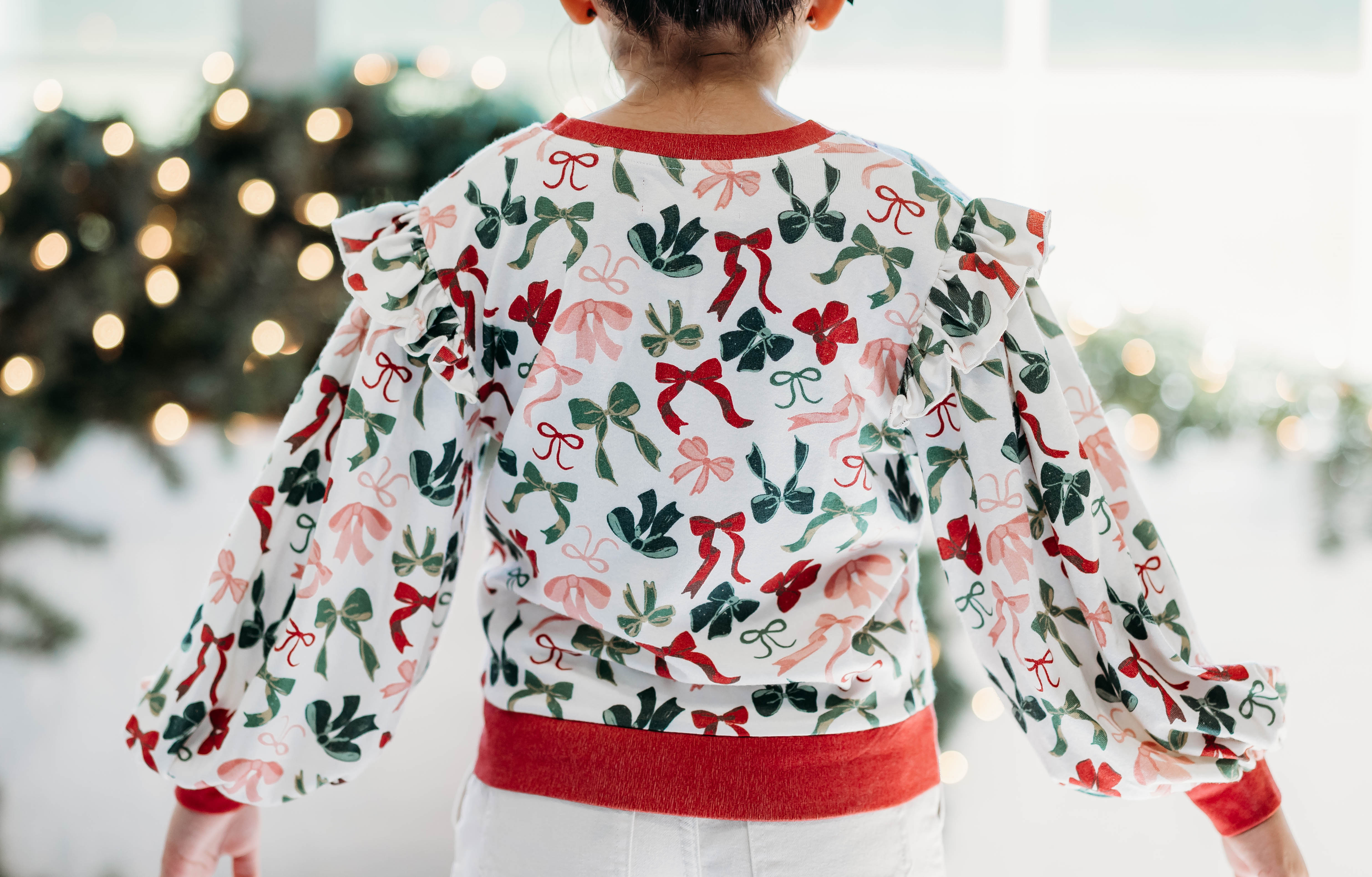 Opal Puff Sleeve Sweater - Merry Bows