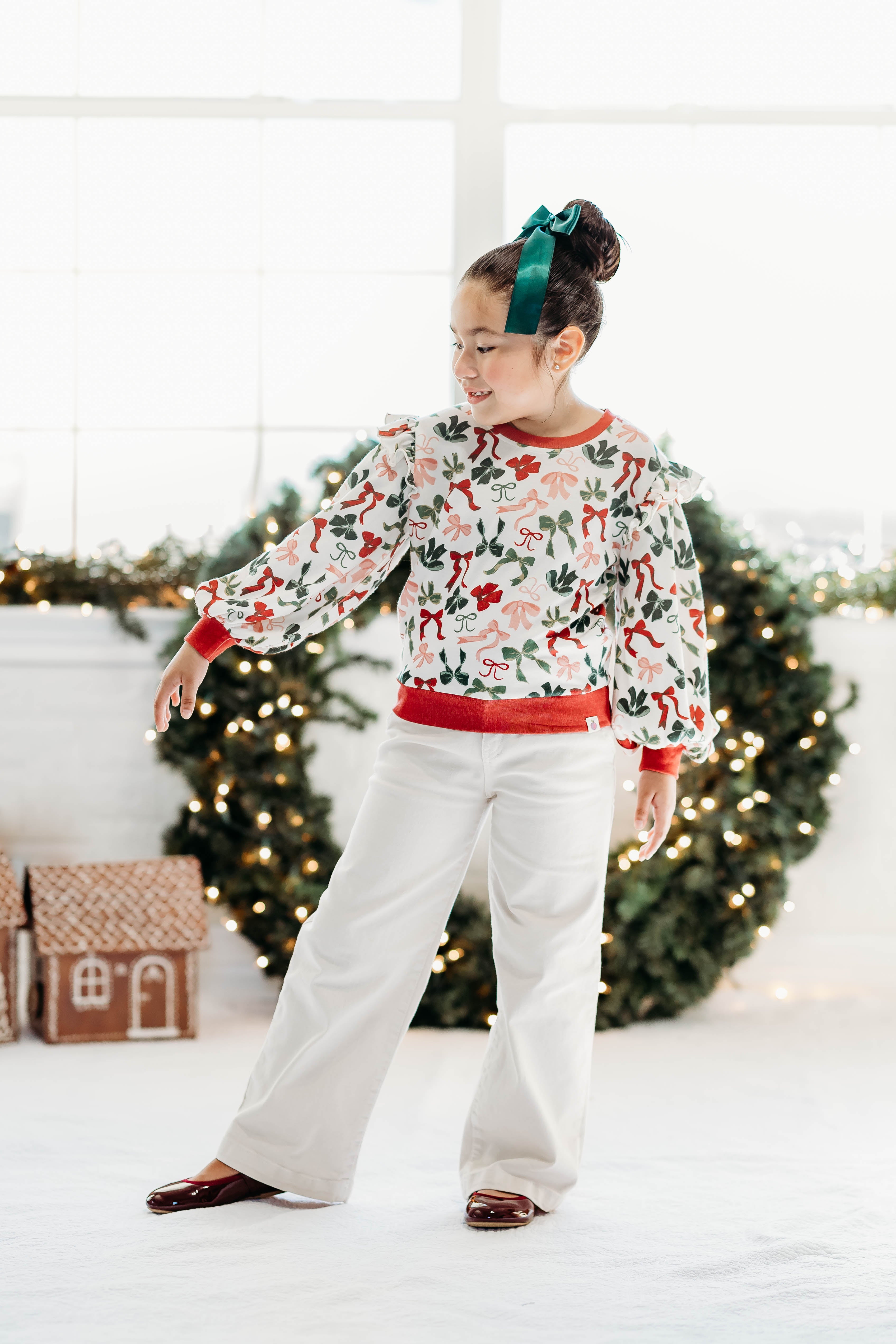 Opal Puff Sleeve Sweater - Merry Bows