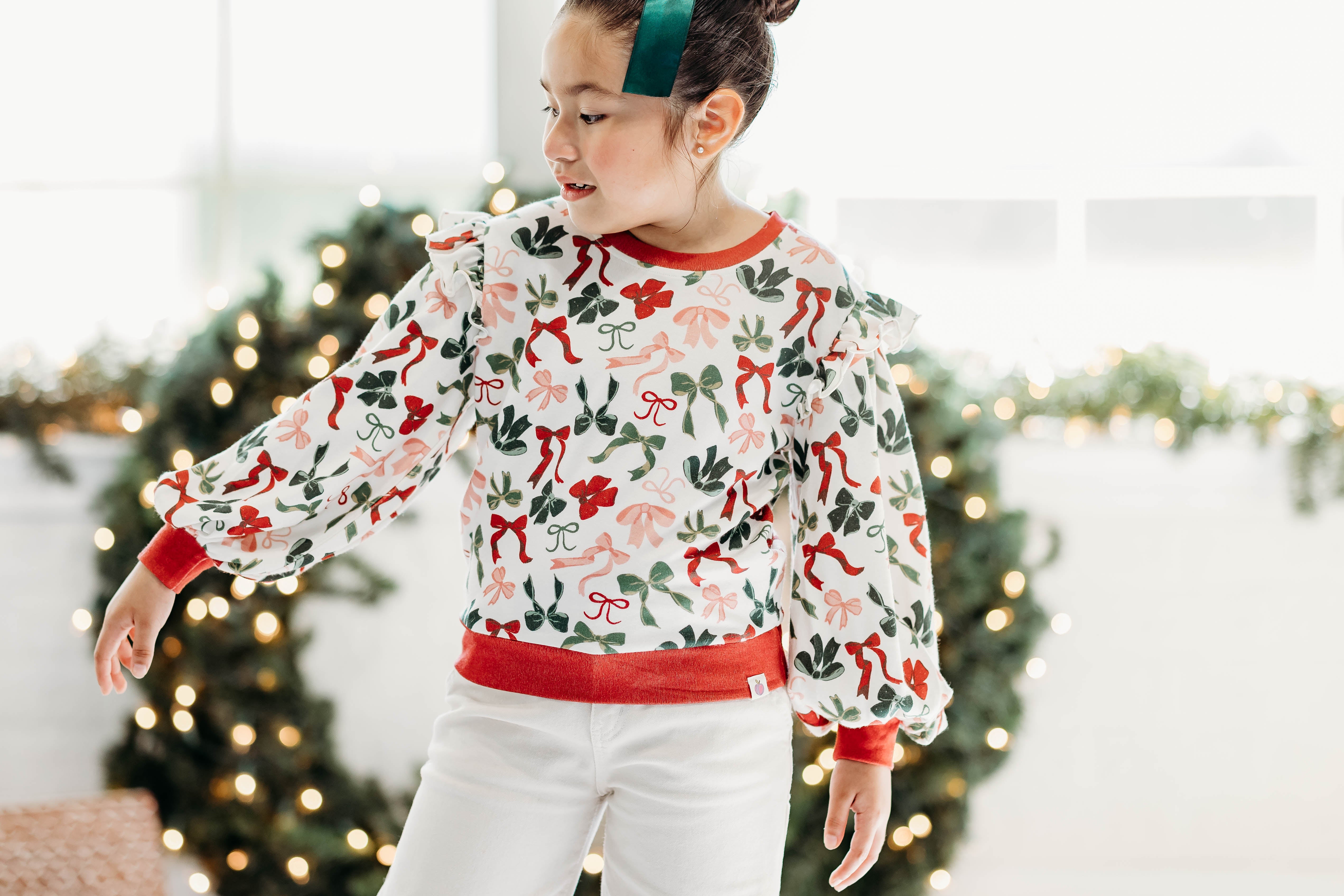 Opal Puff Sleeve Sweater - Merry Bows