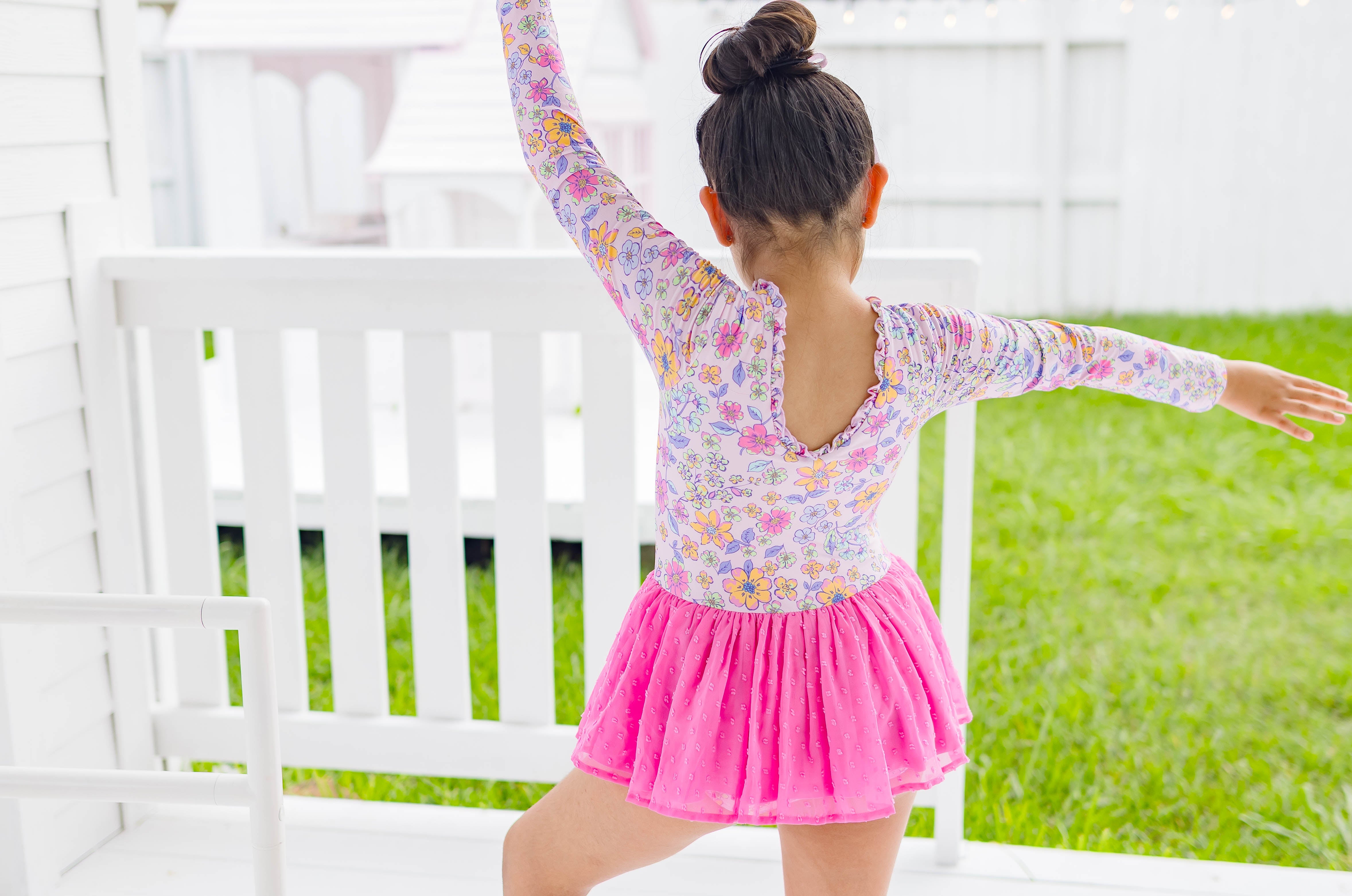 Farrah Leotard - Sunset Sorbet (Long Sleeve) (Pre-Order)