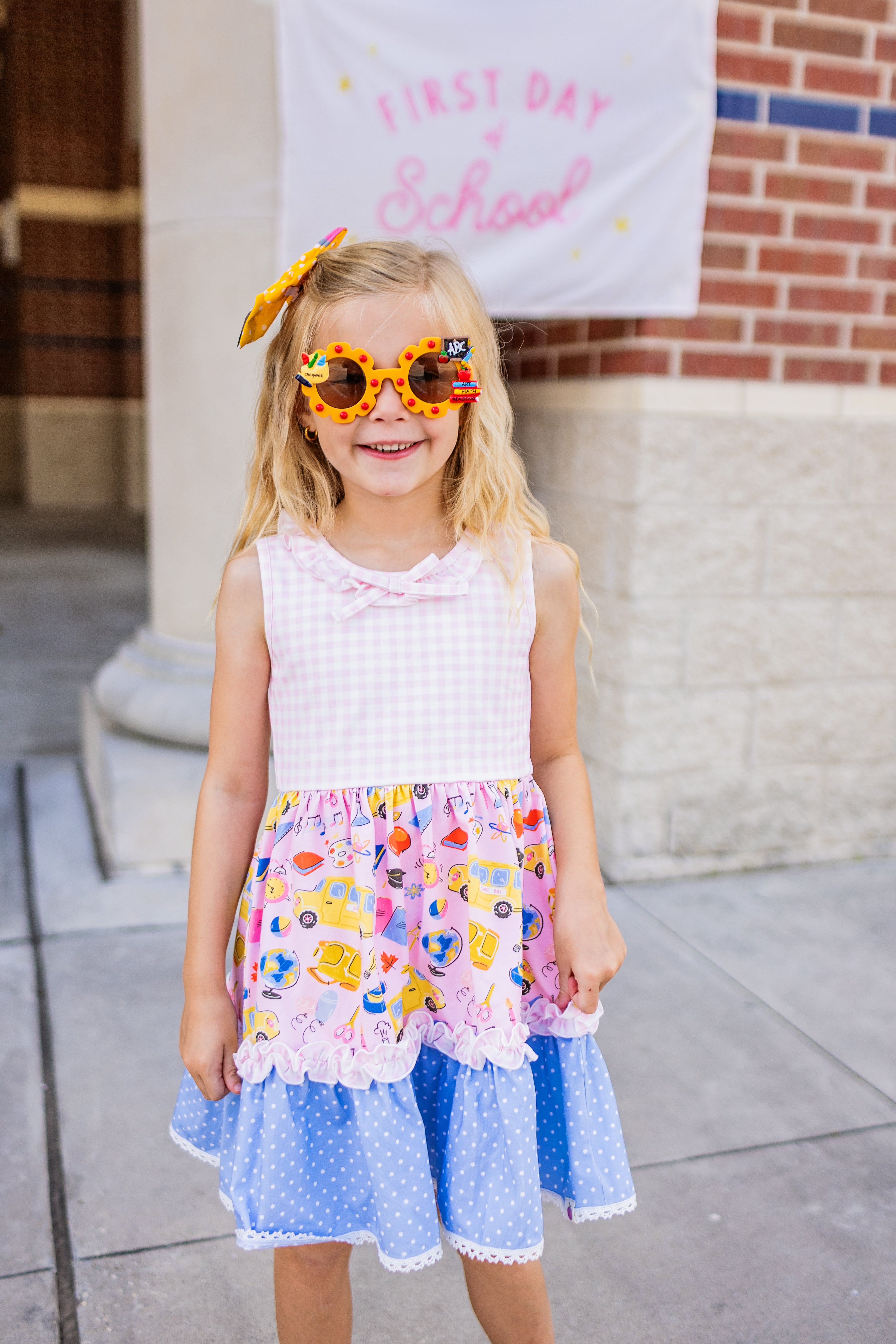 Annistyn Knit Dress - Bubblegum Academy (Pre-Order)