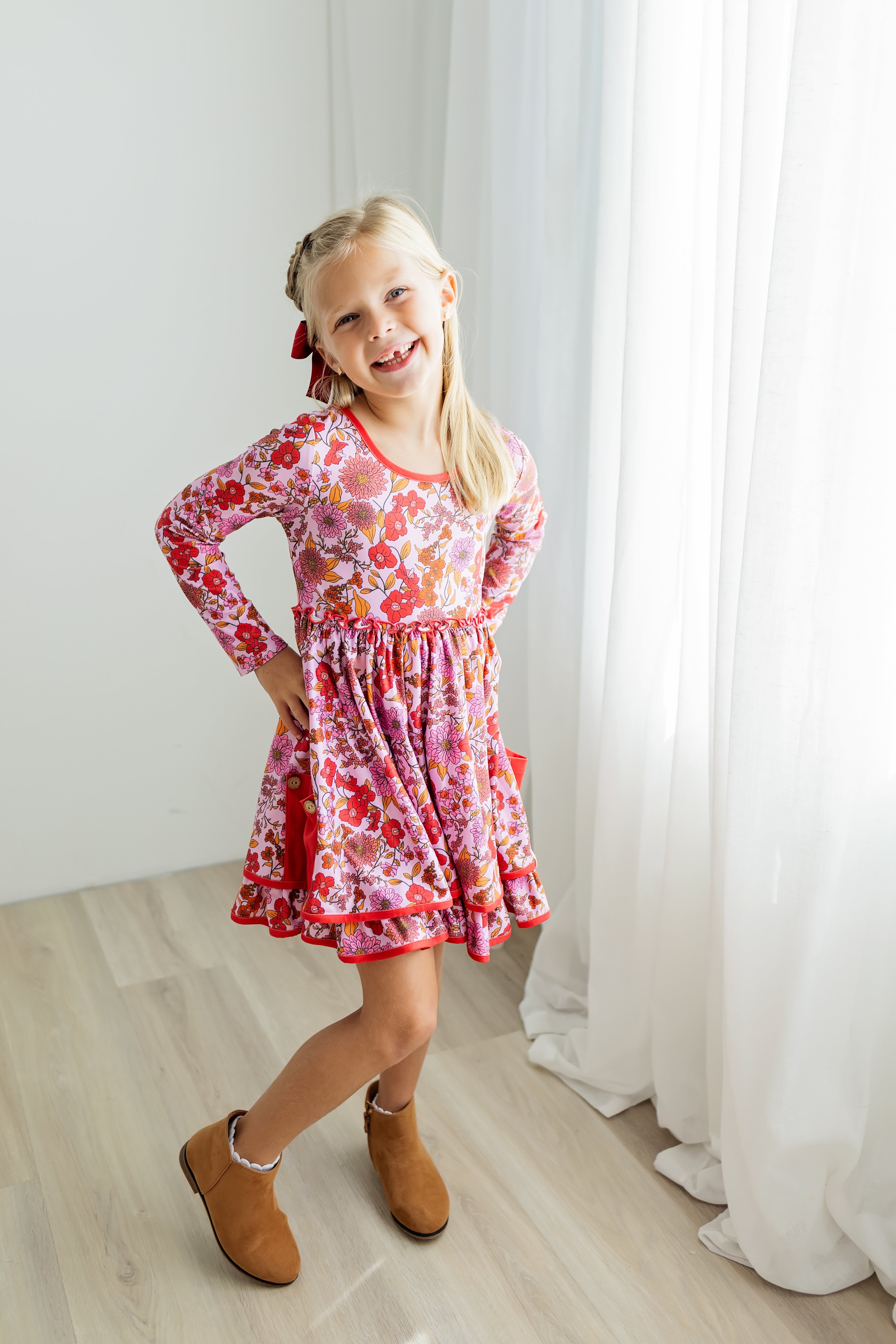 Myra Knit Dress - Rosewood