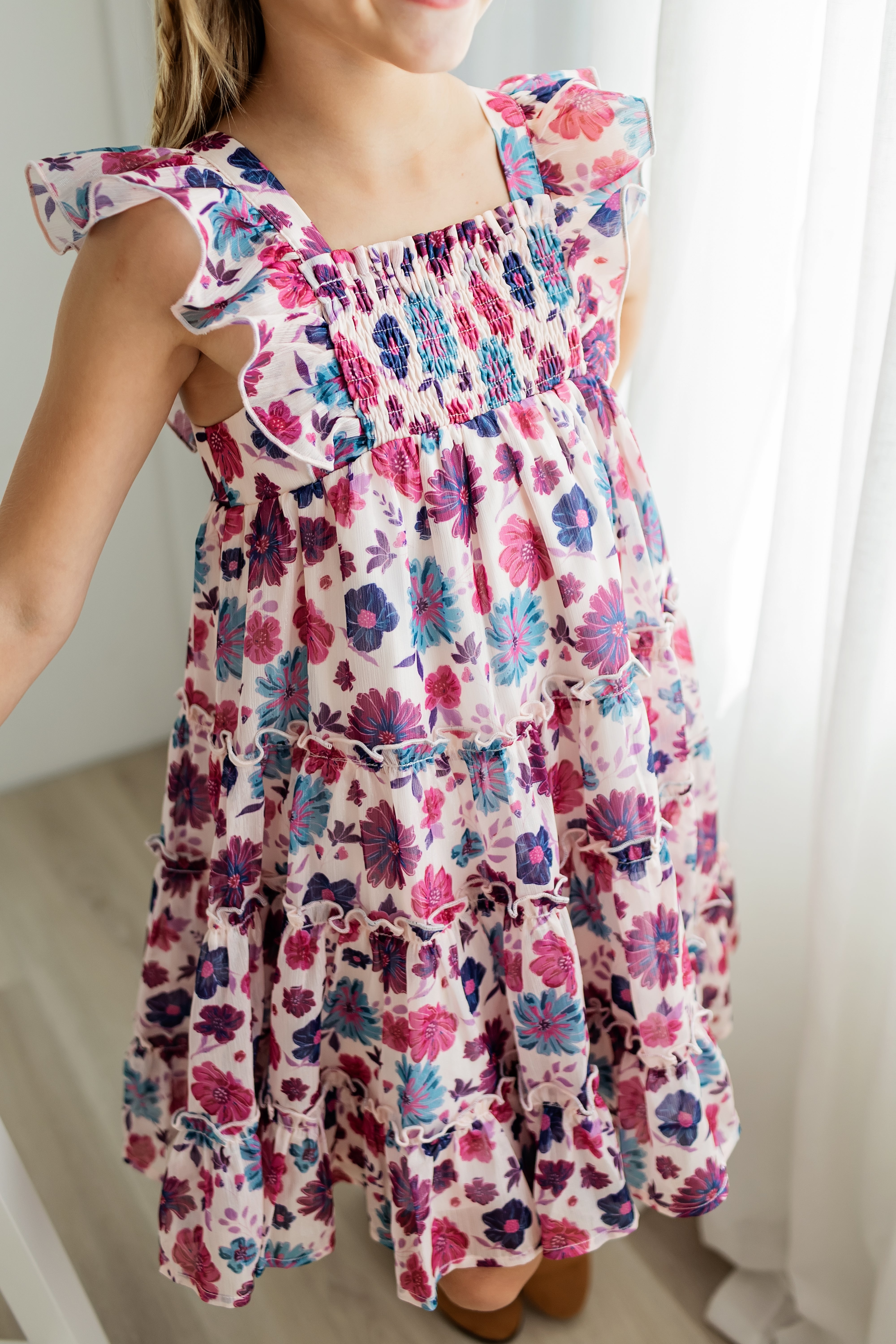 Brielle Shimmer Dress -Jewelbloom (Pre-Order)
