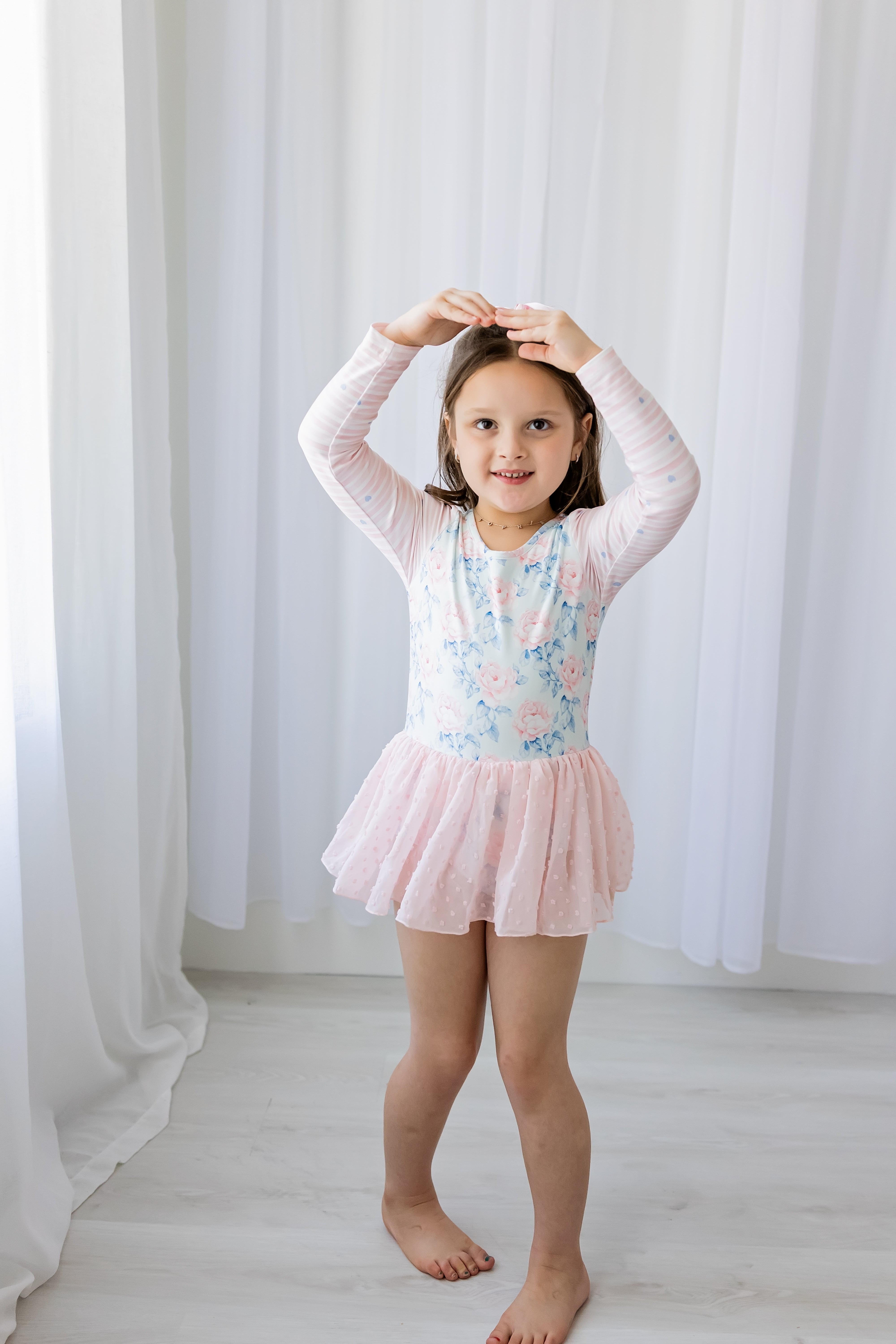 Farrah Clipdot Leotard - Blooming Grace