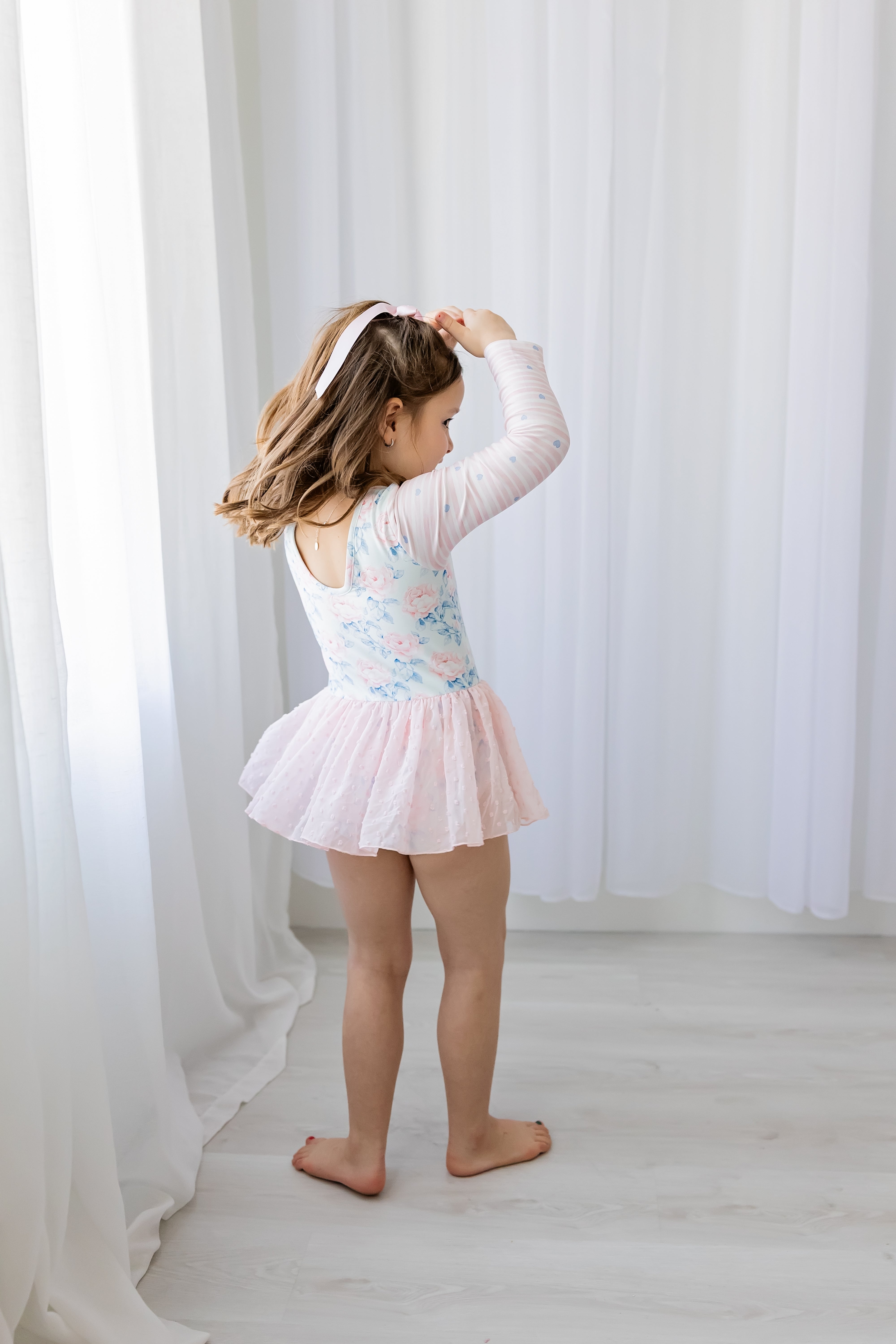 Farrah Clipdot Leotard - Blooming Grace