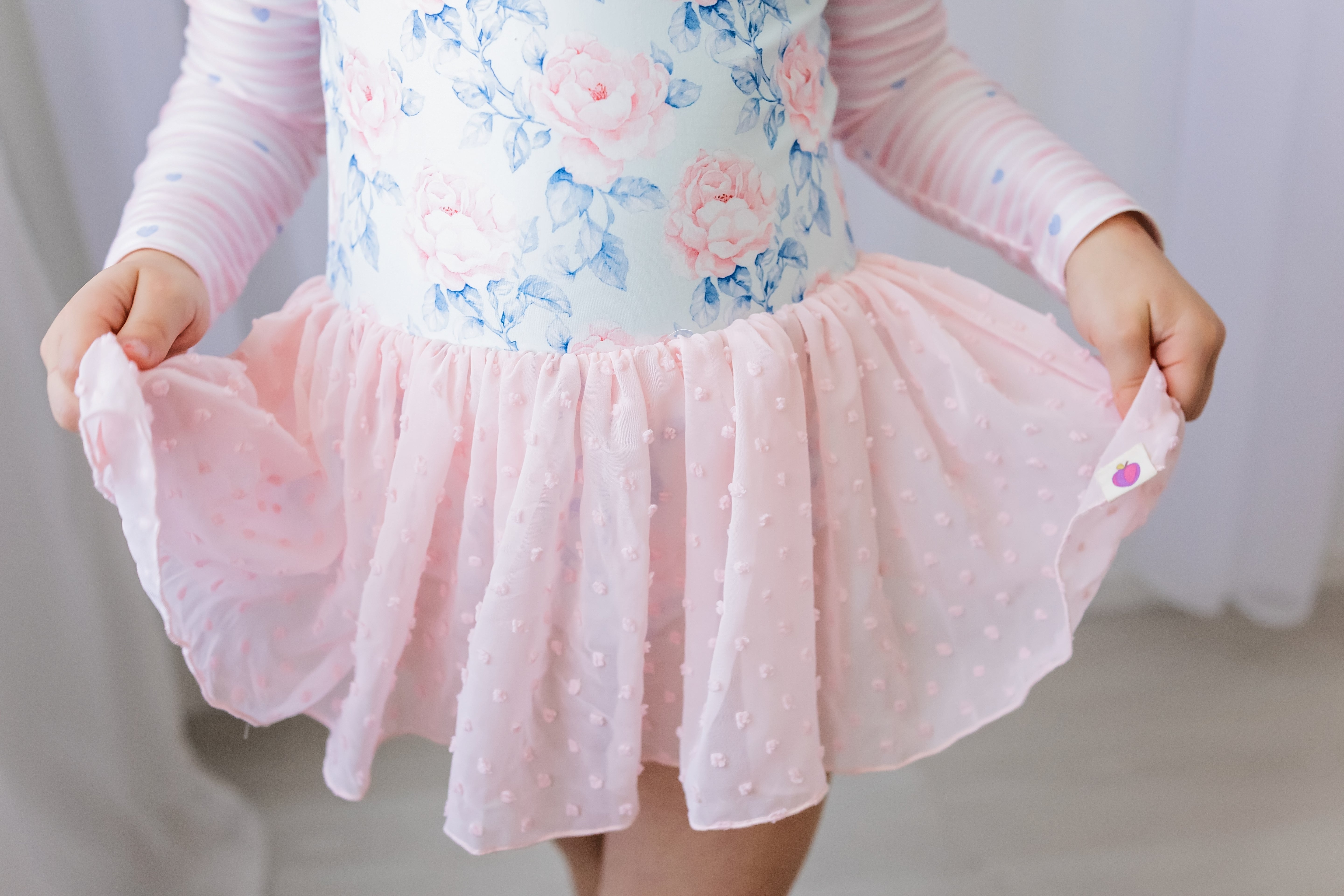 Farrah Clipdot Leotard - Blooming Grace