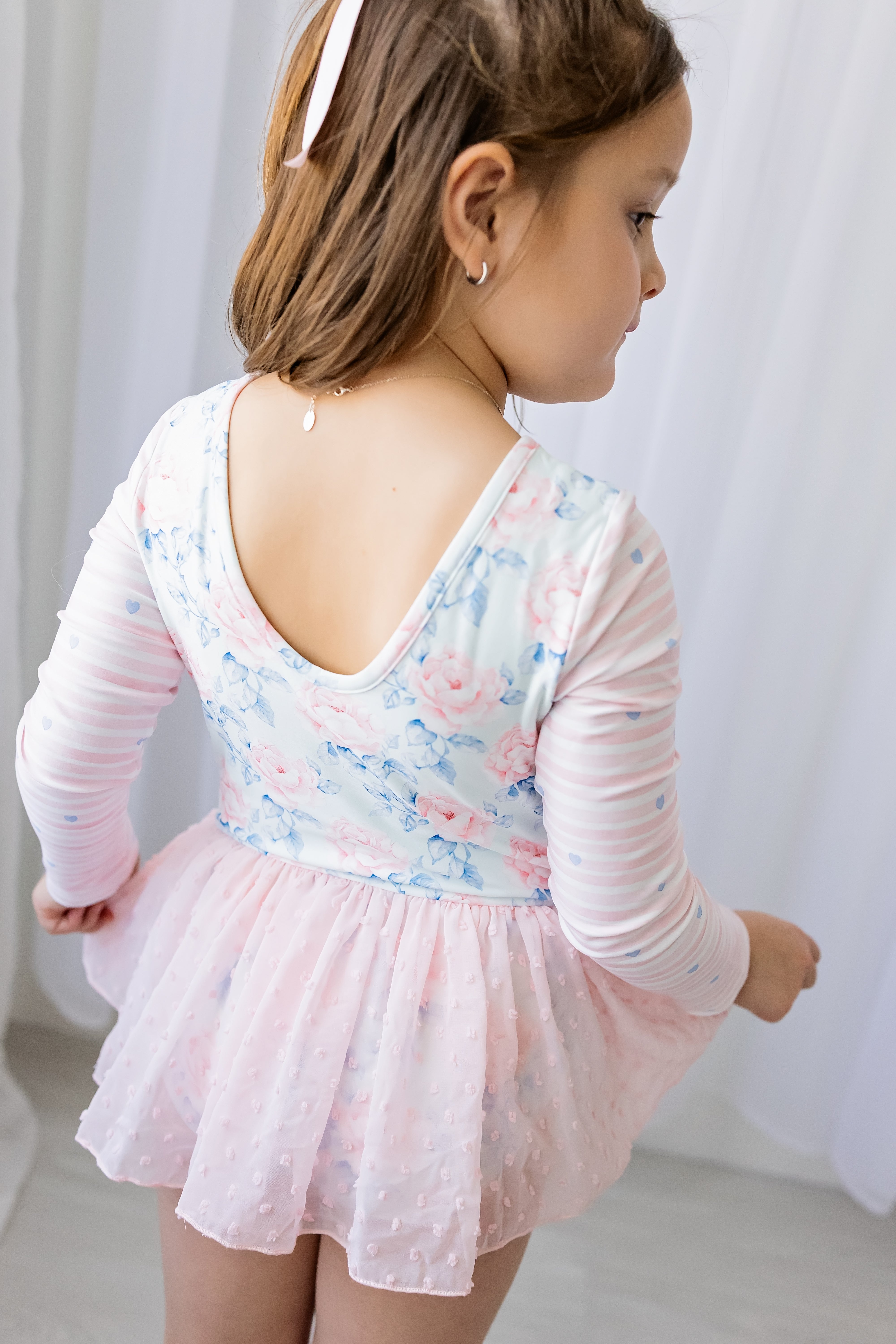 Farrah Clipdot Leotard - Blooming Grace