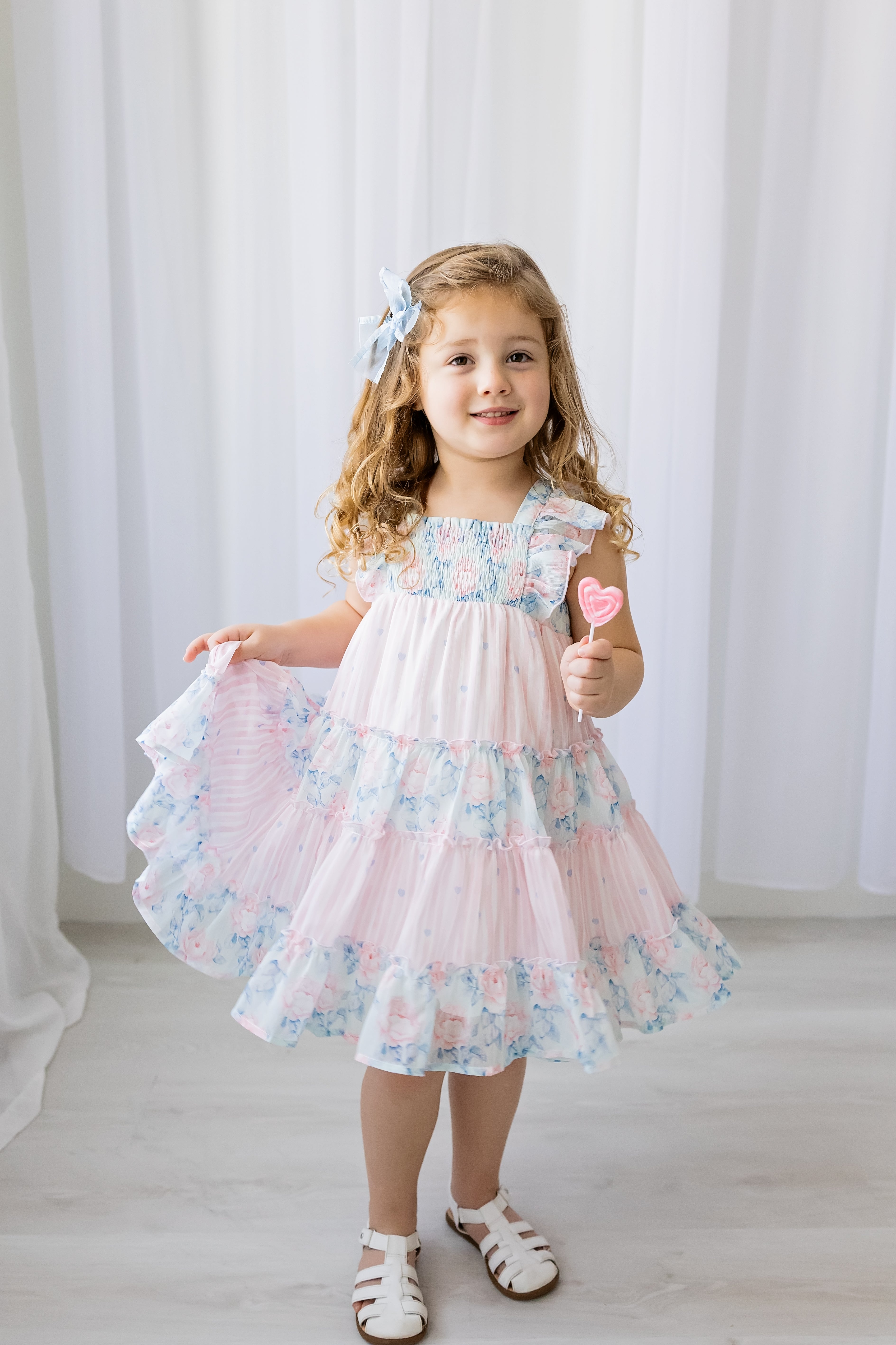 Brielle Shimmer Dress - Blooming Grace
