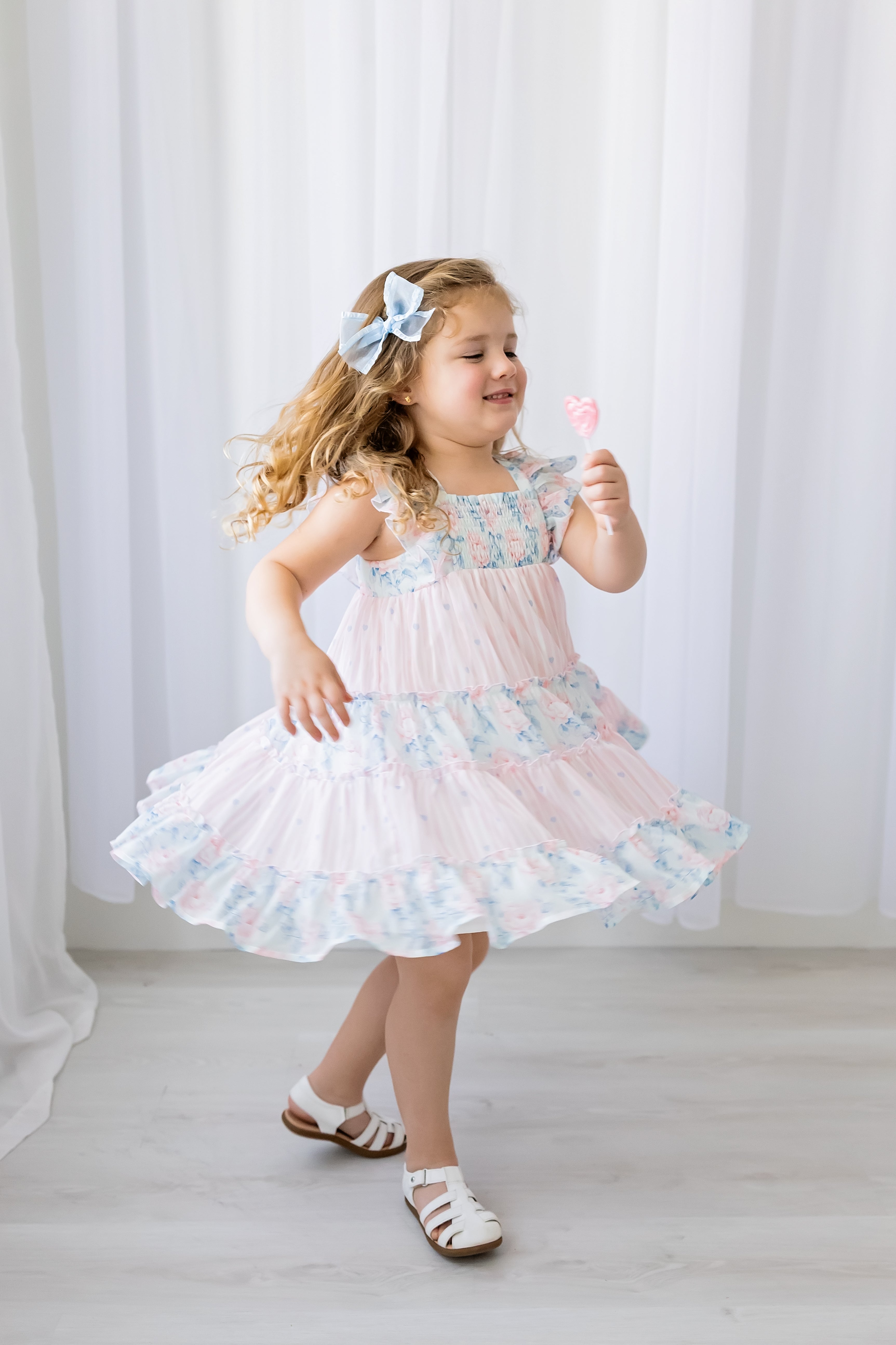 Brielle Shimmer Dress - Blooming Grace