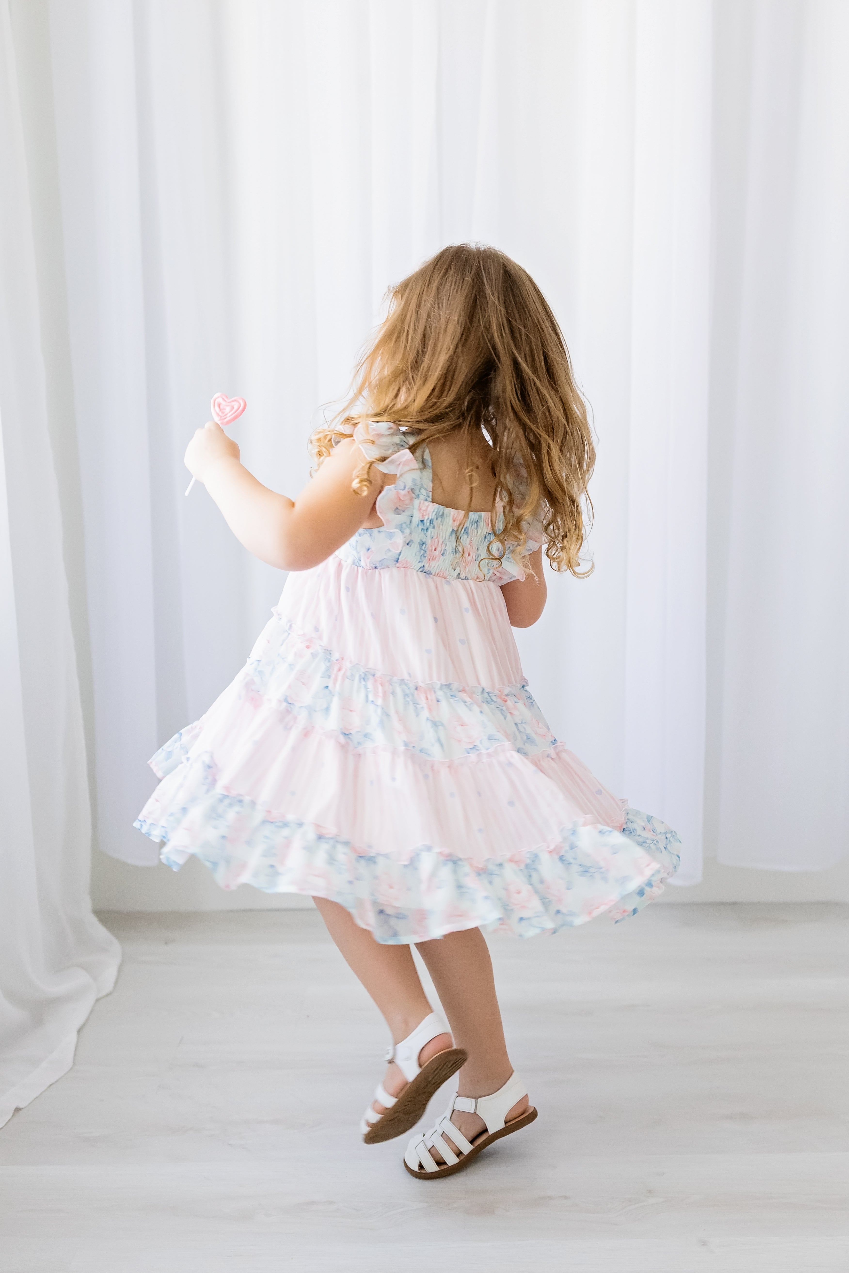 Brielle Shimmer Dress - Blooming Grace