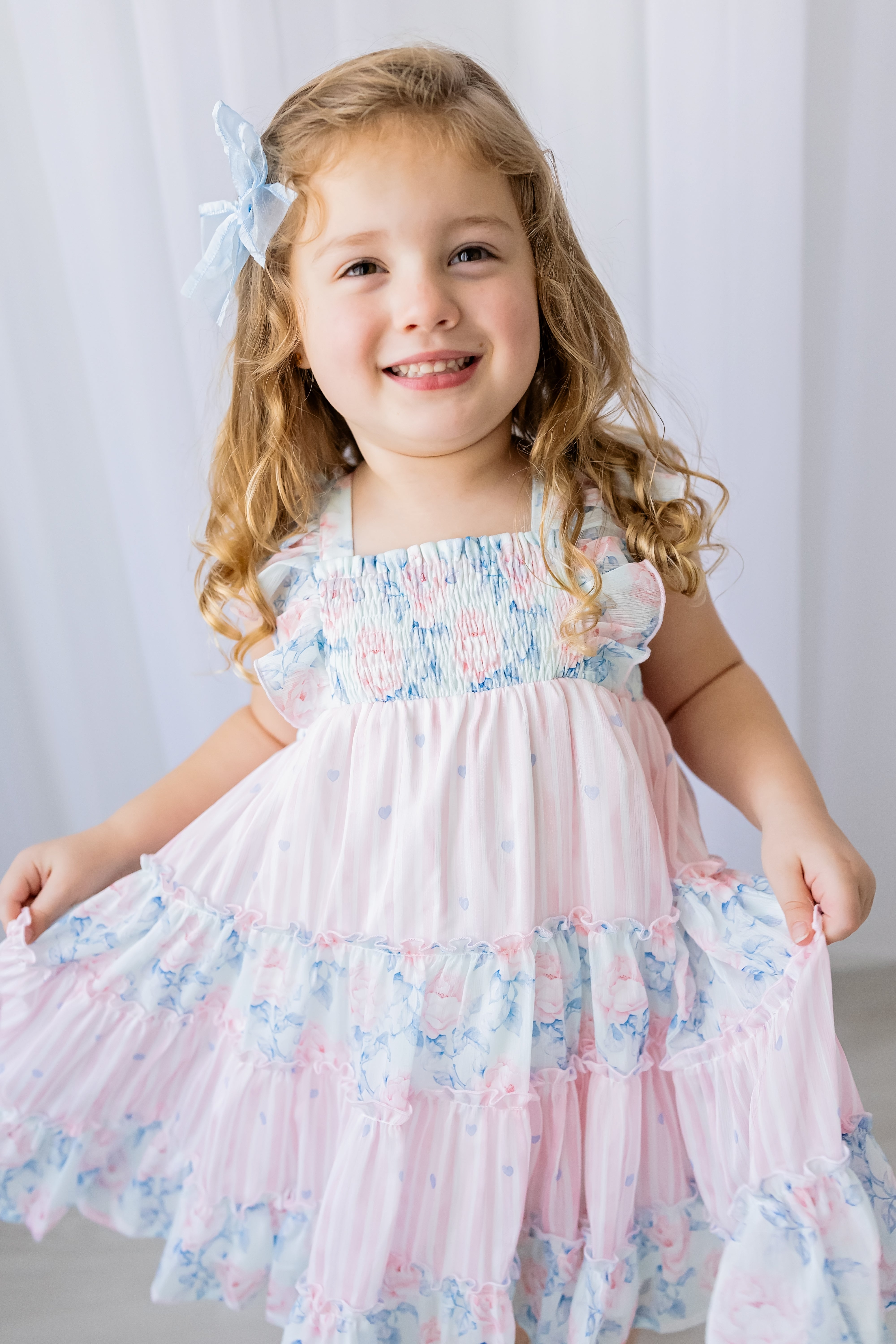 Brielle Shimmer Dress - Blooming Grace
