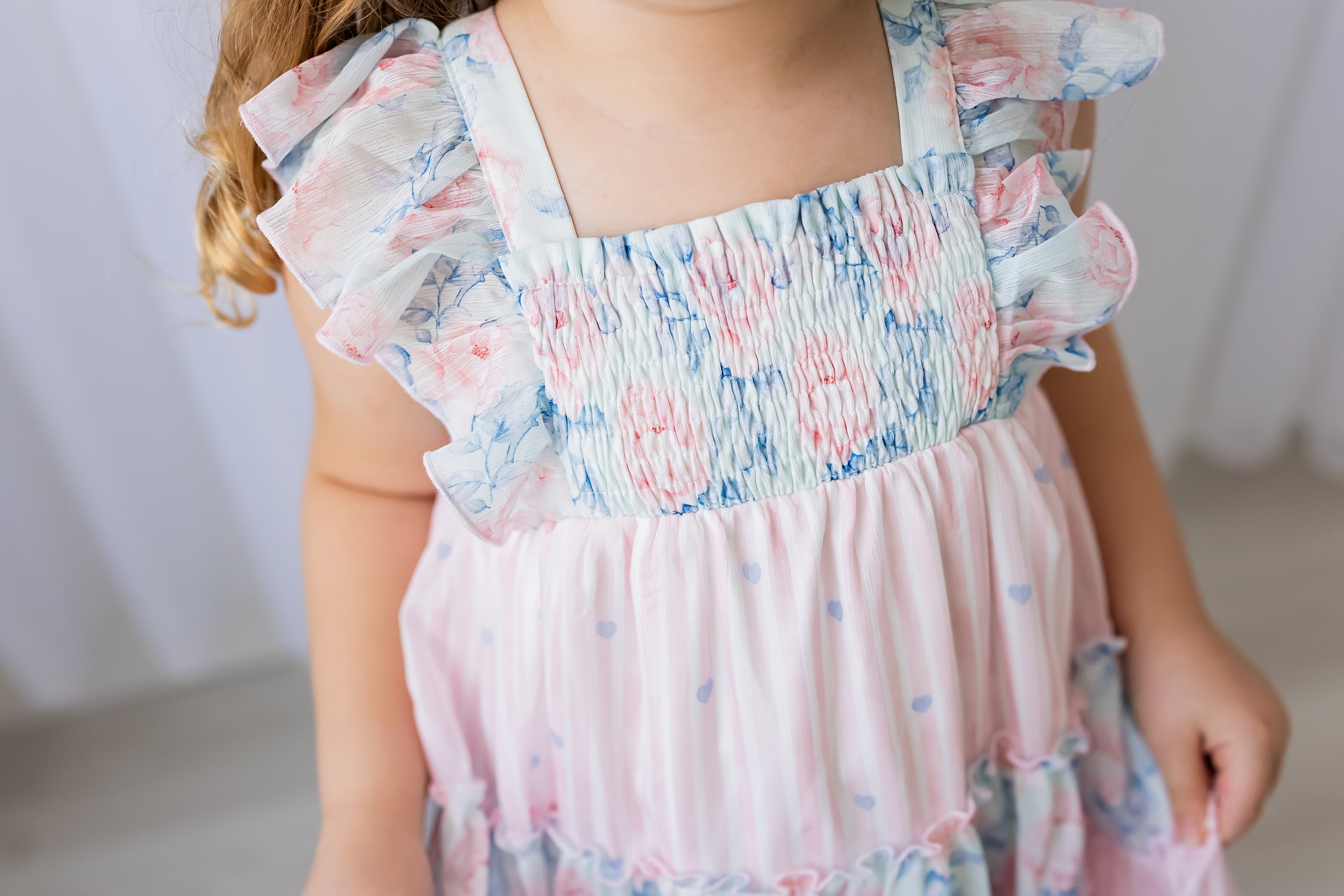 Brielle Shimmer Dress - Blooming Grace