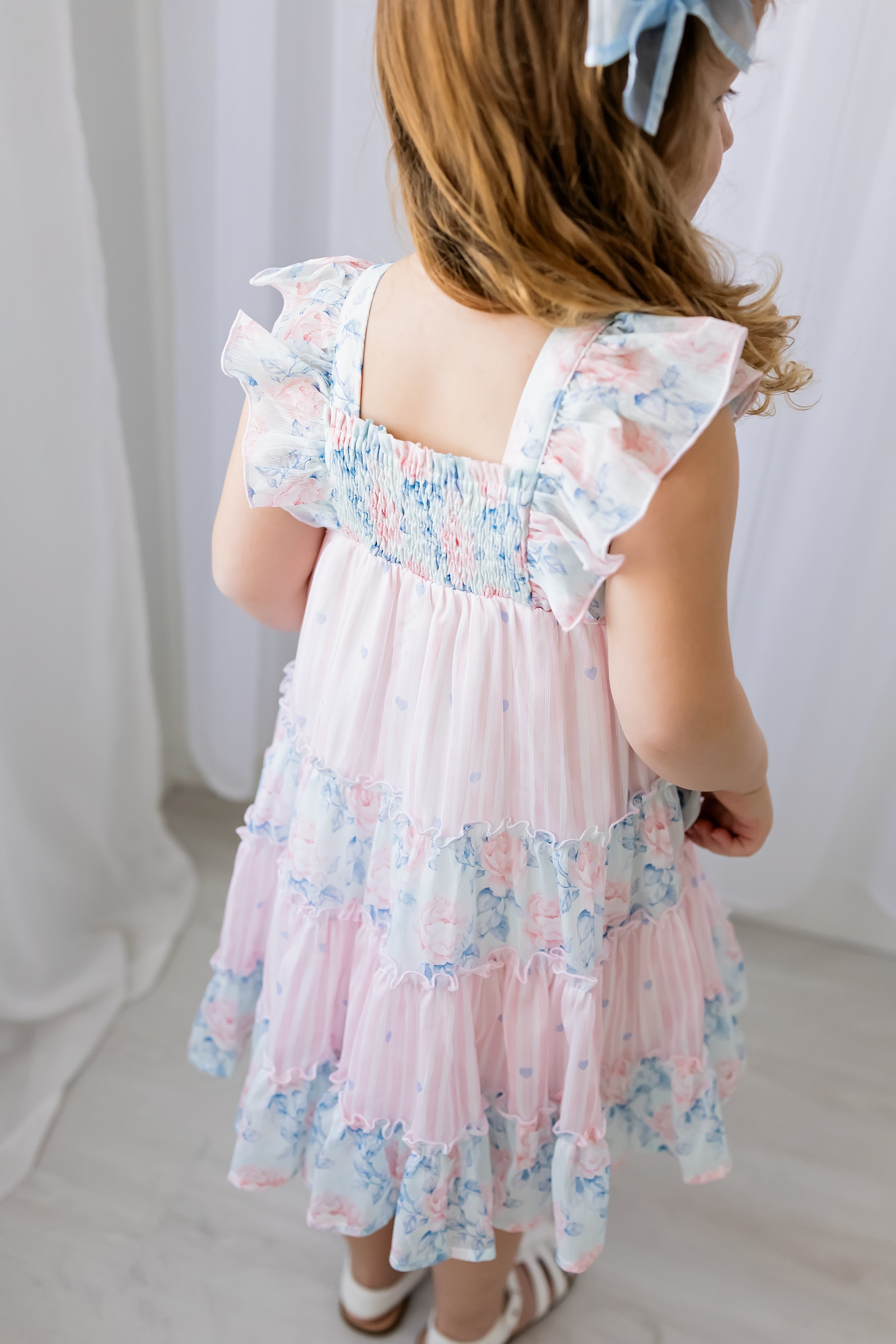 Brielle Shimmer Dress - Blooming Grace