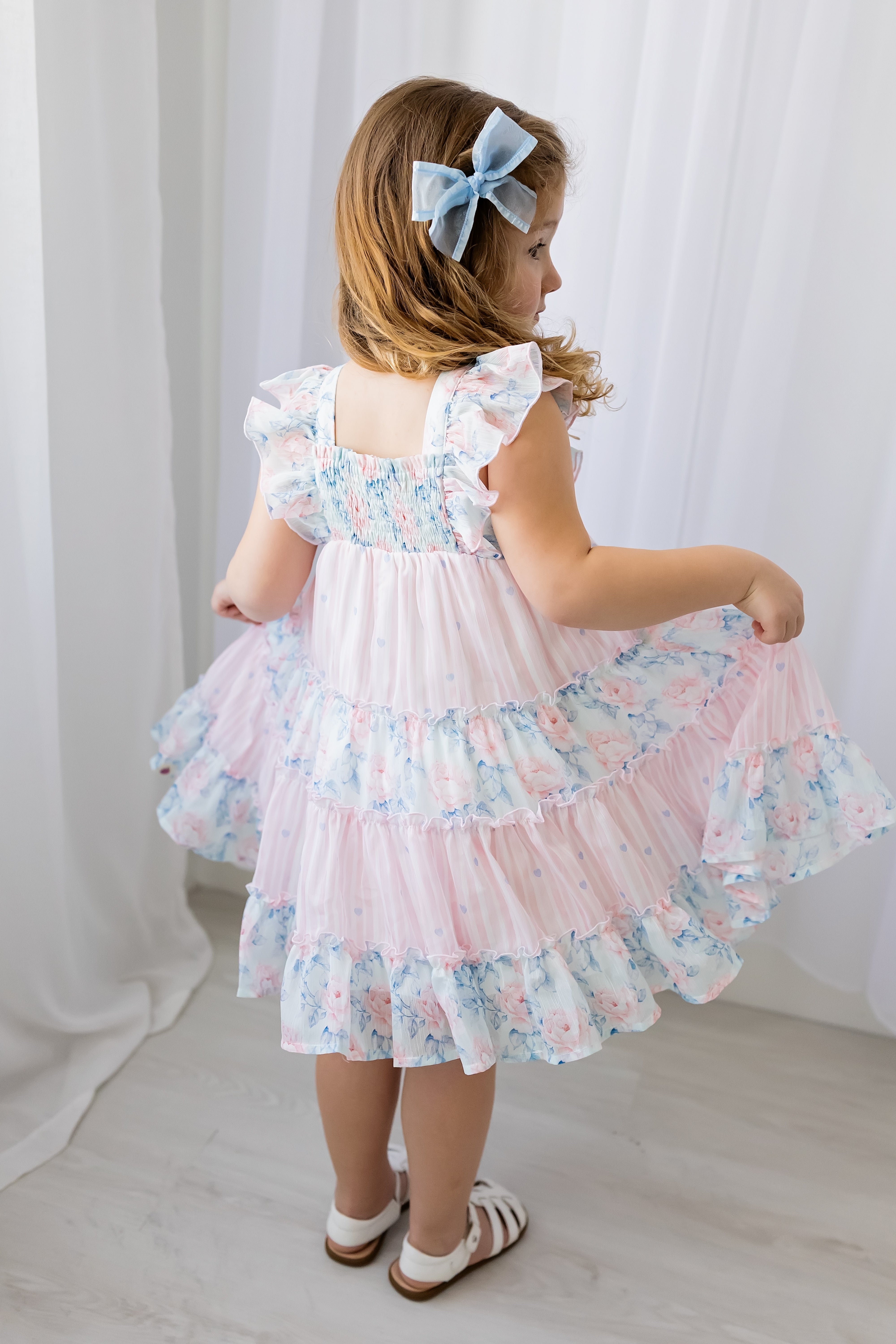 Brielle Shimmer Dress - Blooming Grace
