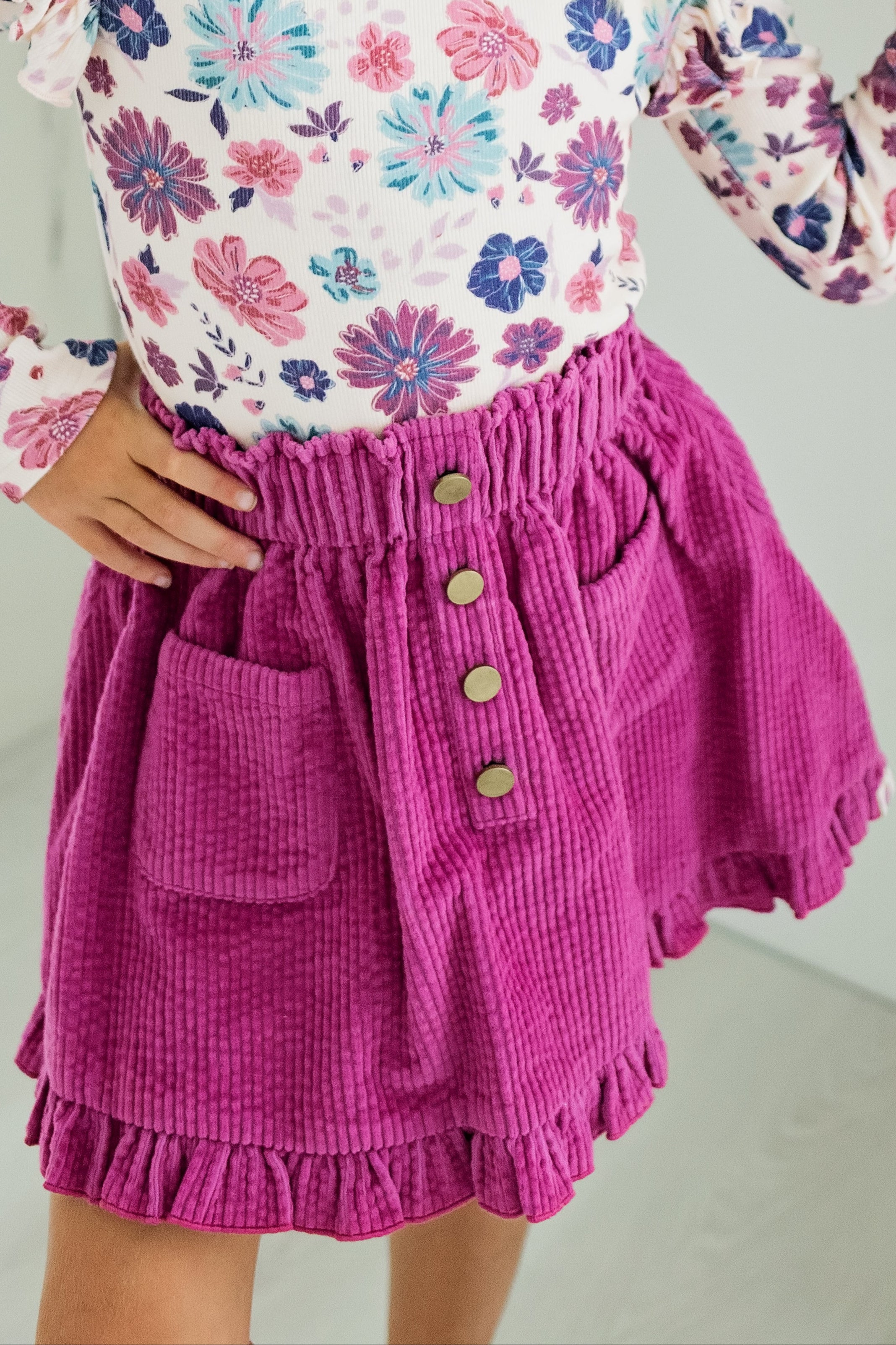 Vienna Corduroy Skirt - Jewelbloom