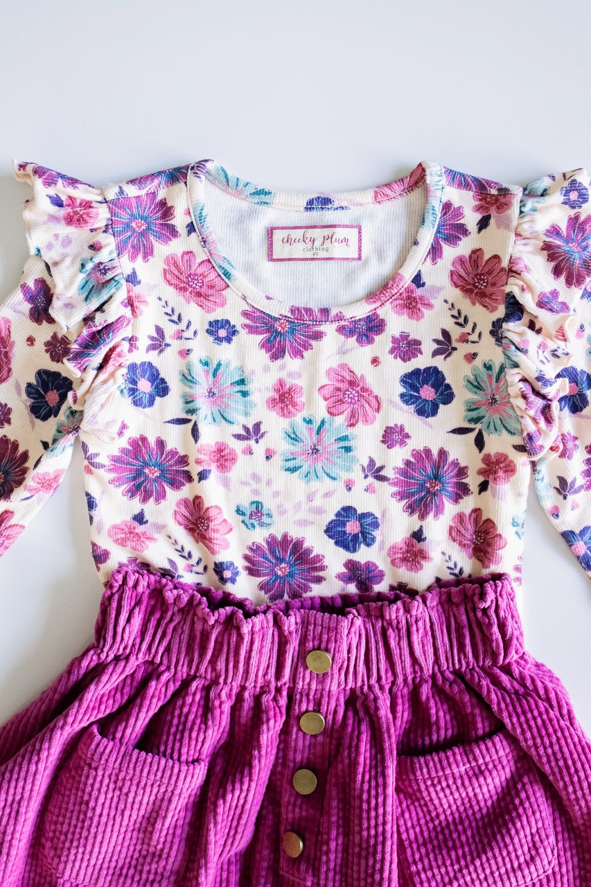 Vienna Corduroy Skirt - Jewelbloom
