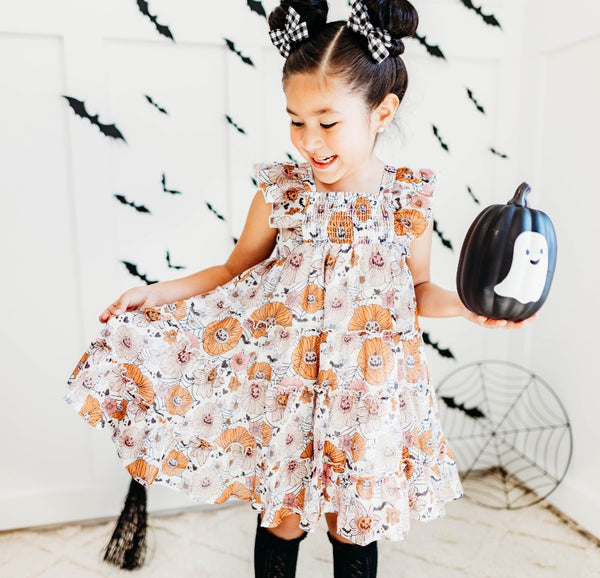 Brielle Shimmer Dress - Haunted Garden Glam