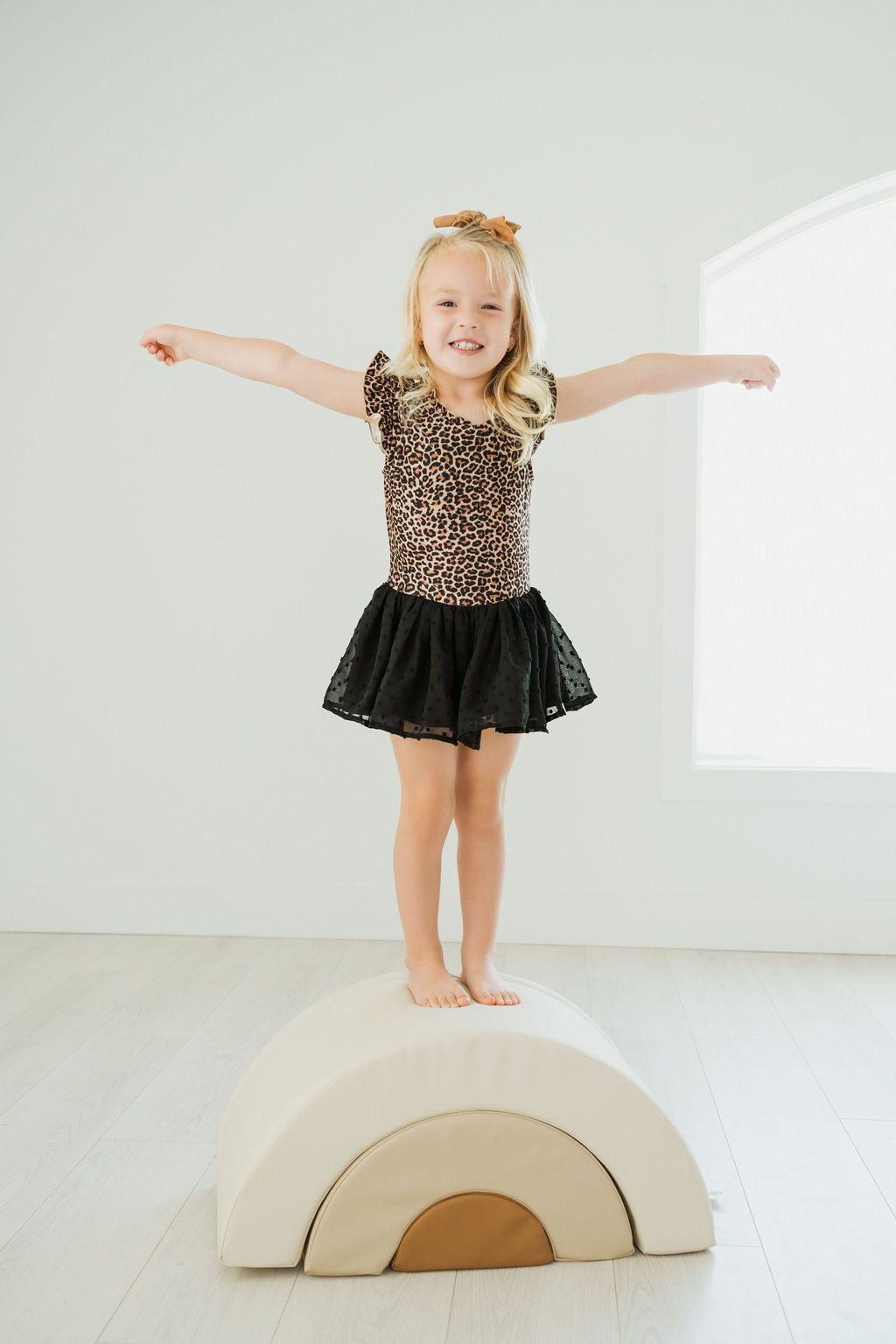 Farrah Clipdot Leotard - Wild Rosette