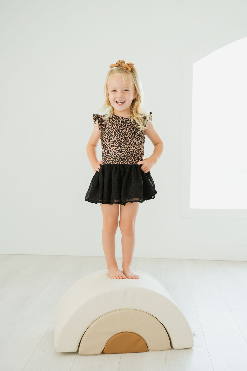 Farrah Clipdot Leotard - Wild Rosette