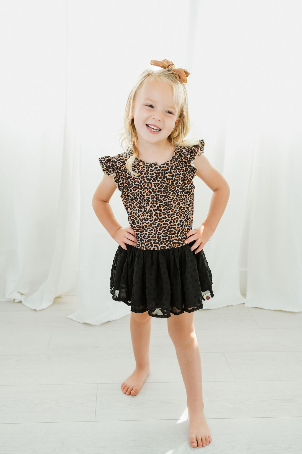 Farrah Clipdot Leotard - Wild Rosette