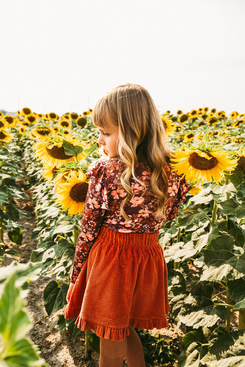 Ribbed Top - Floral Sonata