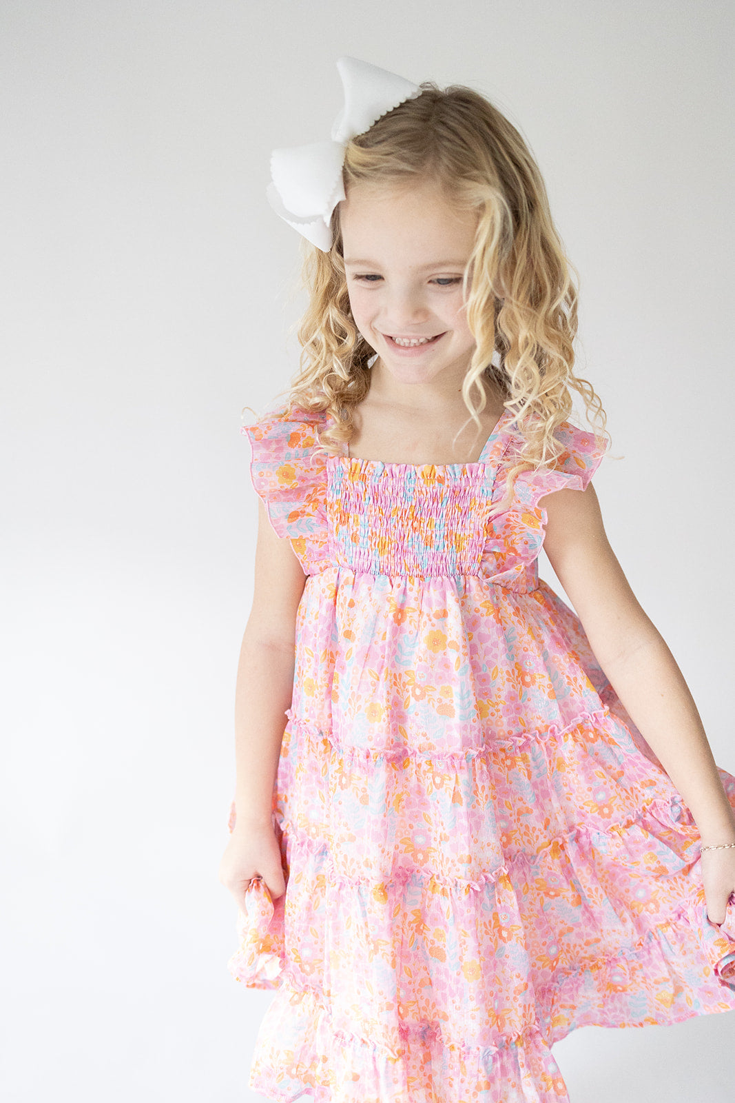 Brielle Dress - Pink Papaya Parade (Pre-Order)