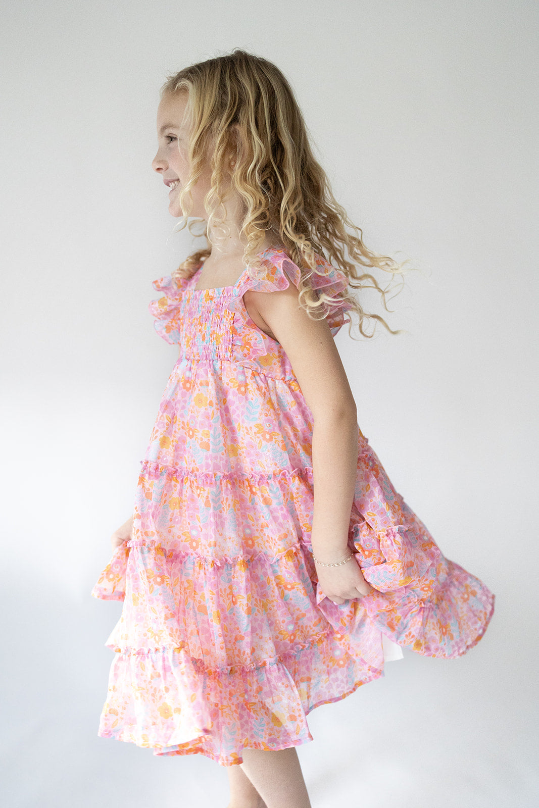 Brielle Dress - Pink Papaya Parade (Pre-Order)