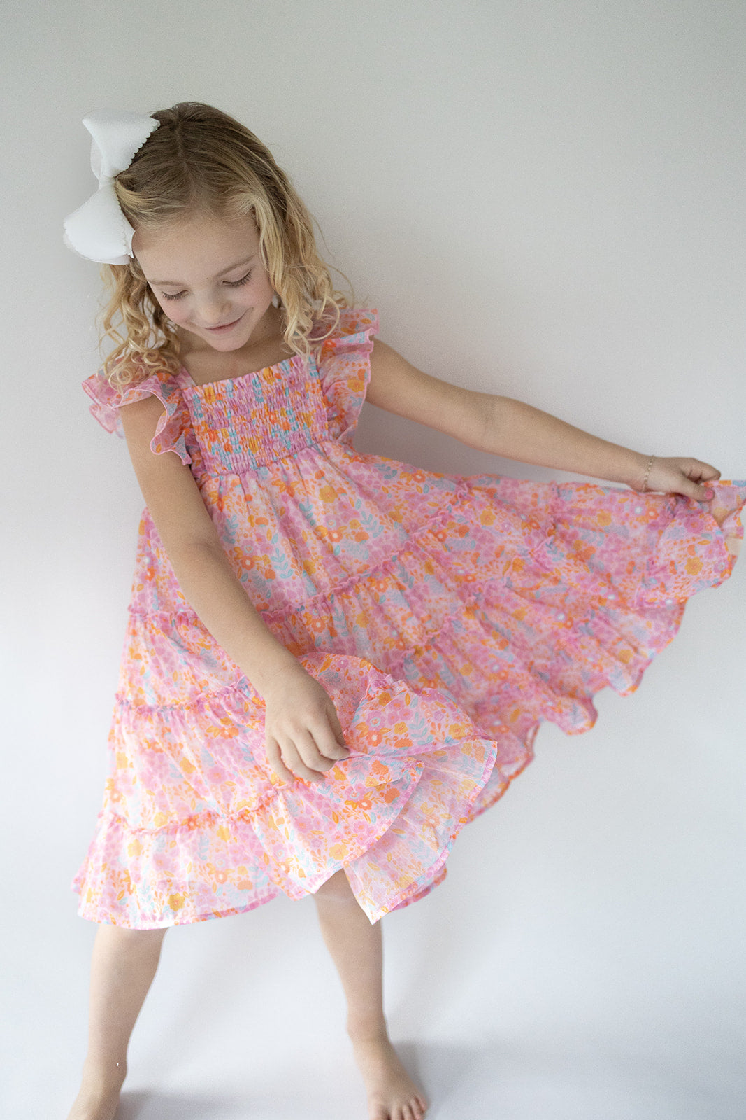 Brielle Dress - Pink Papaya Parade (Pre-Order)