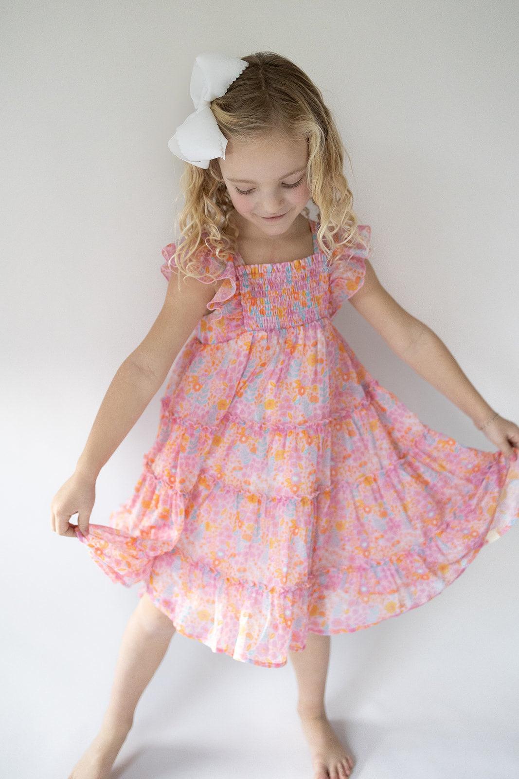 Brielle Dress - Pink Papaya Parade (Pre-Order)