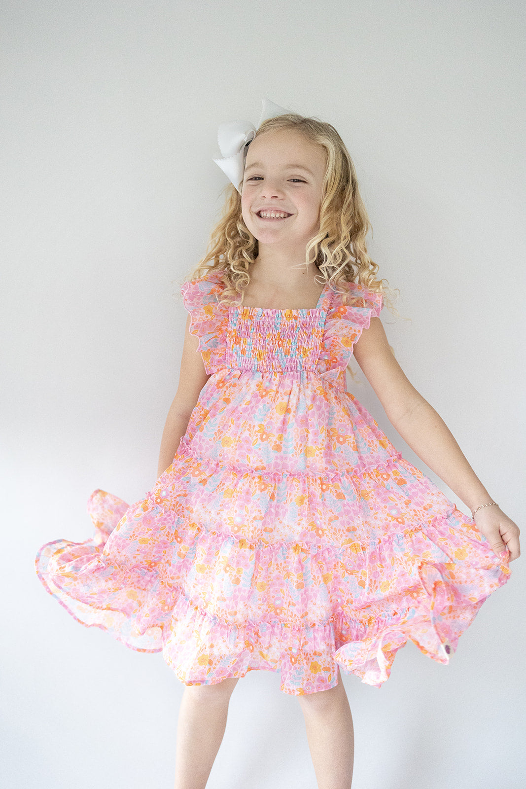 Brielle Dress - Pink Papaya Parade (Pre-Order)