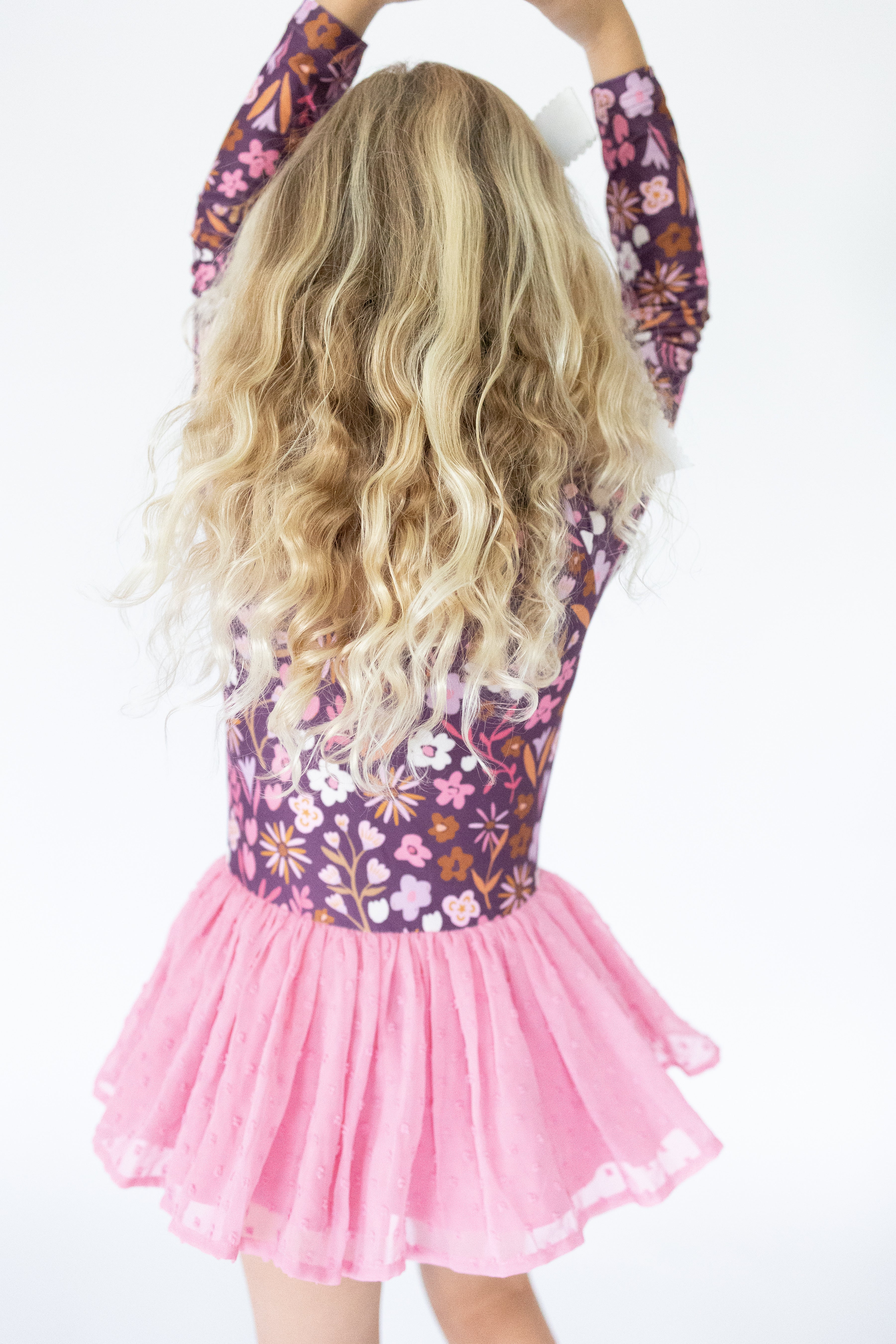 Farrah Clipdot Leotard - Amethyst Rose