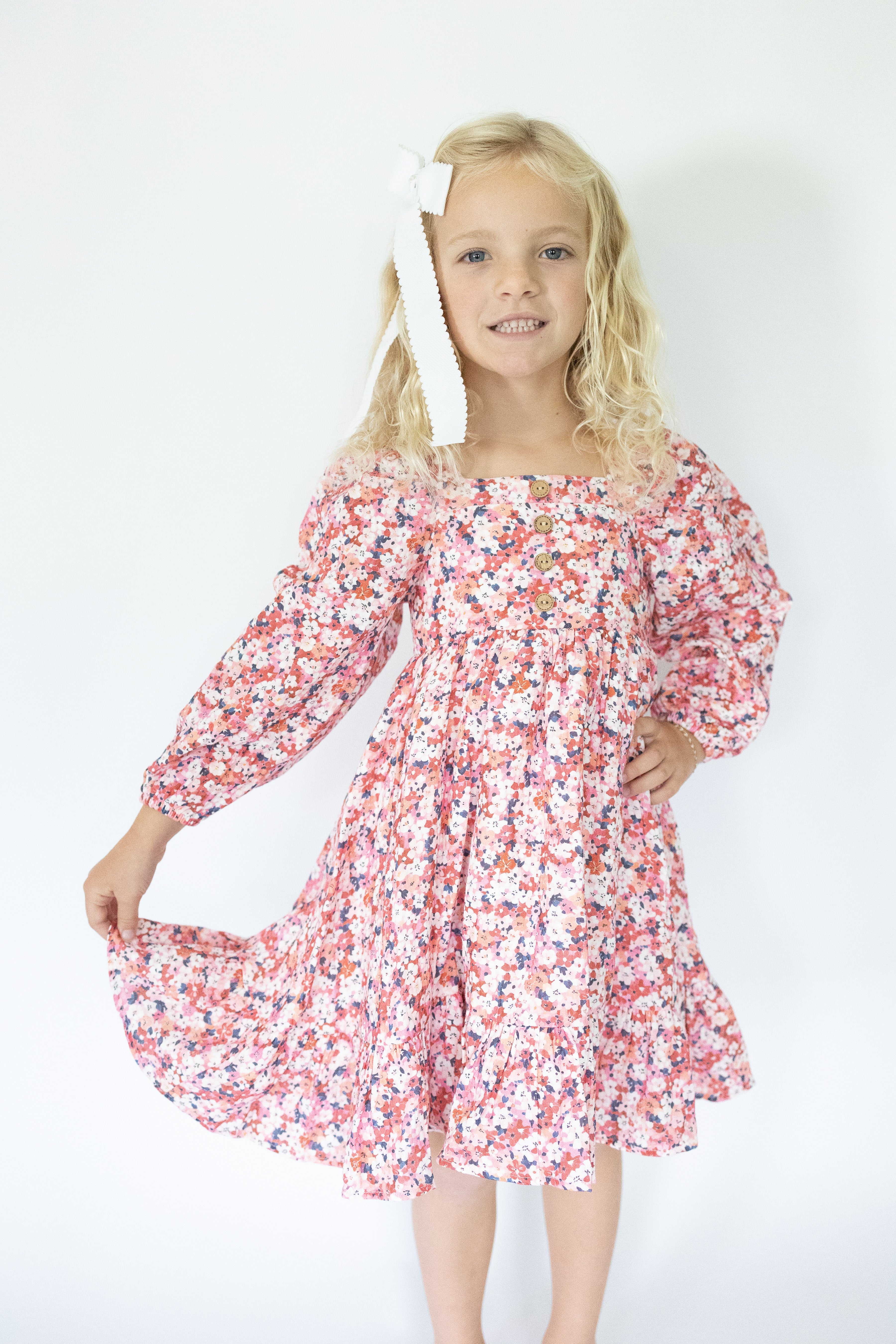 Puff Sleeve Gauze Dress - Berry & Bloom