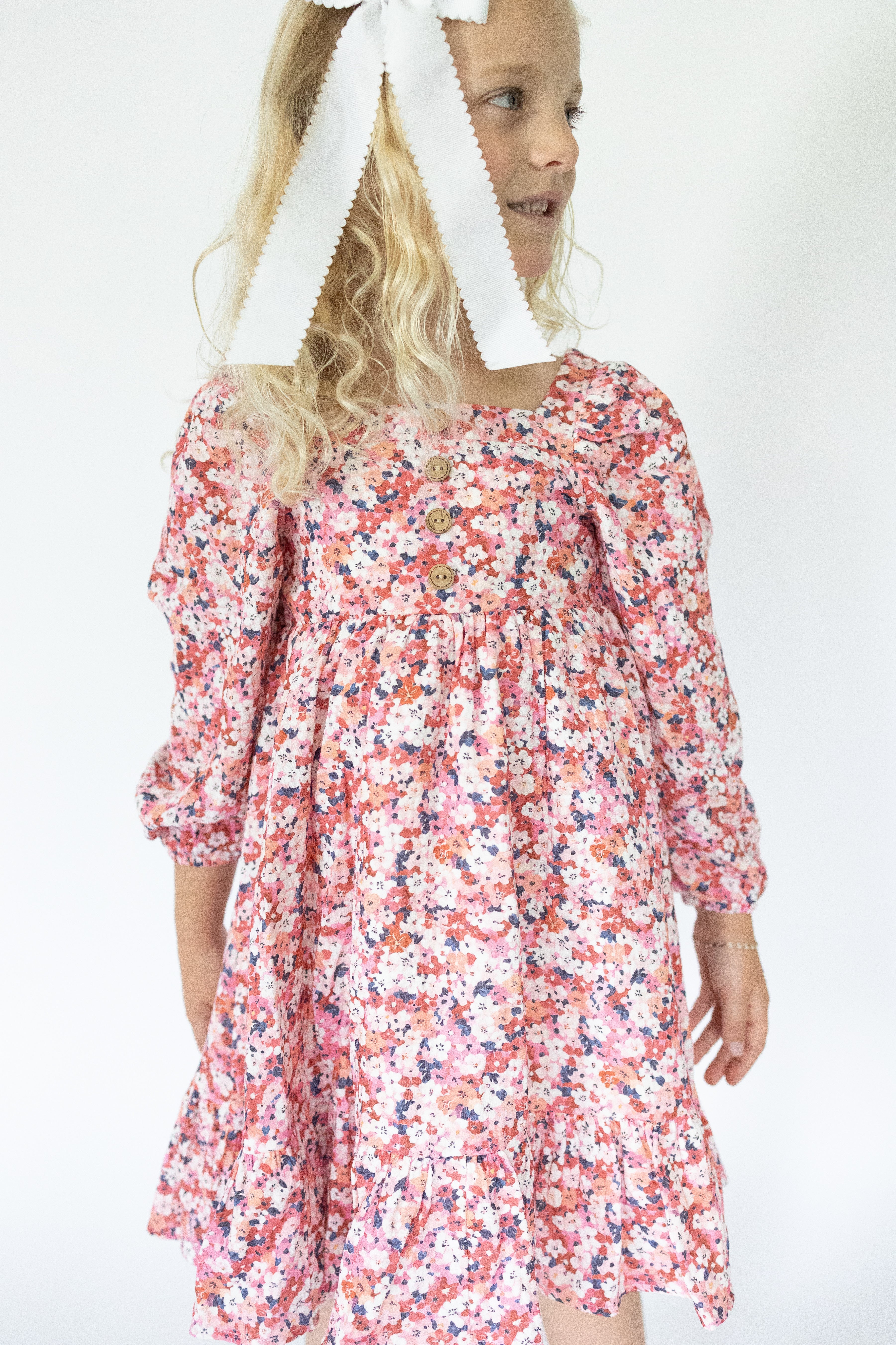 Puff Sleeve Gauze Dress - Berry & Bloom