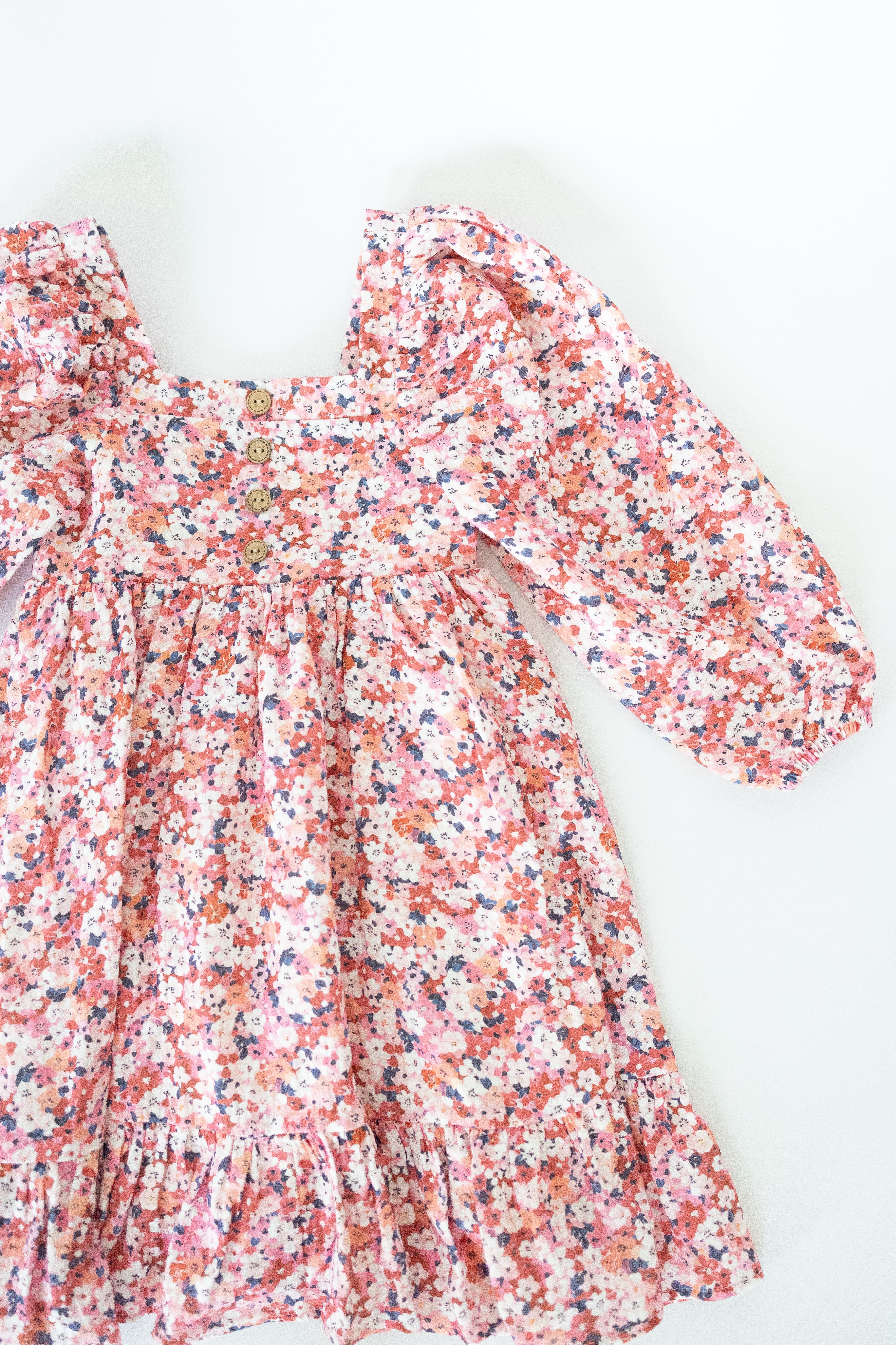 Puff Sleeve Gauze Dress - Berry & Bloom