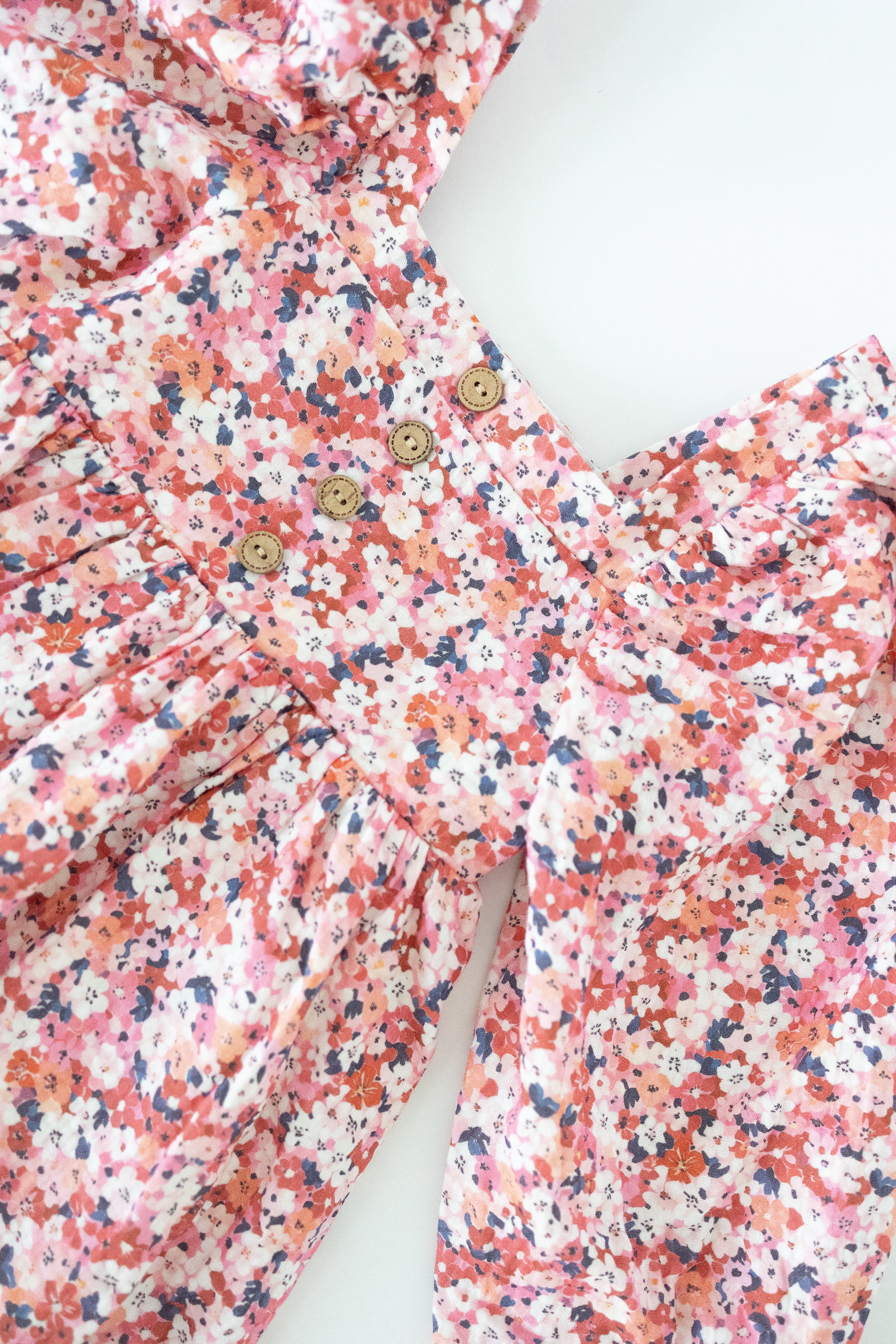 Puff Sleeve Gauze Dress - Berry & Bloom