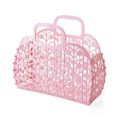 Retro Basket Jelly Bag - Pink Floral