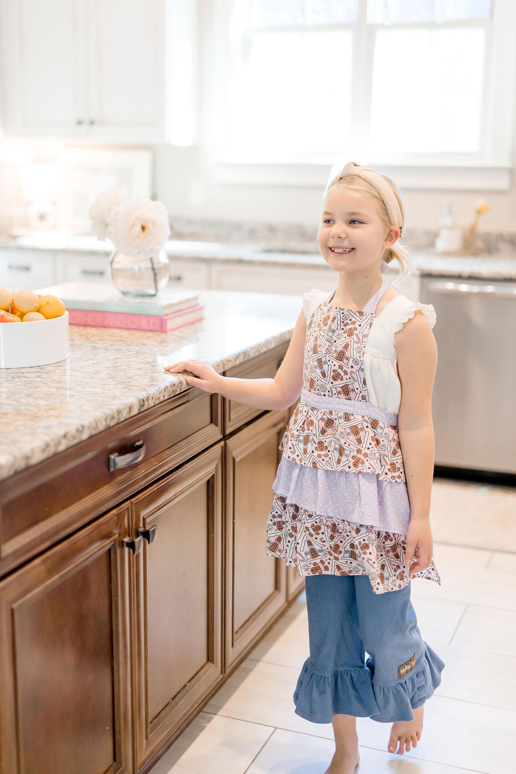 Kid's Ruffle Apron - Christmas Crew