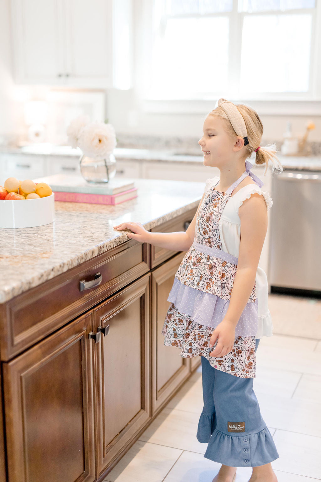 Kid's Ruffle Apron - Christmas Crew