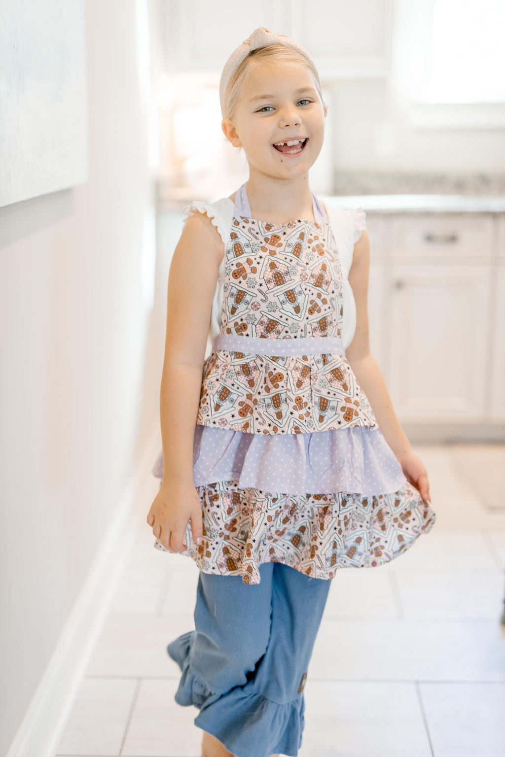 Kid's Ruffle Apron - Christmas Crew